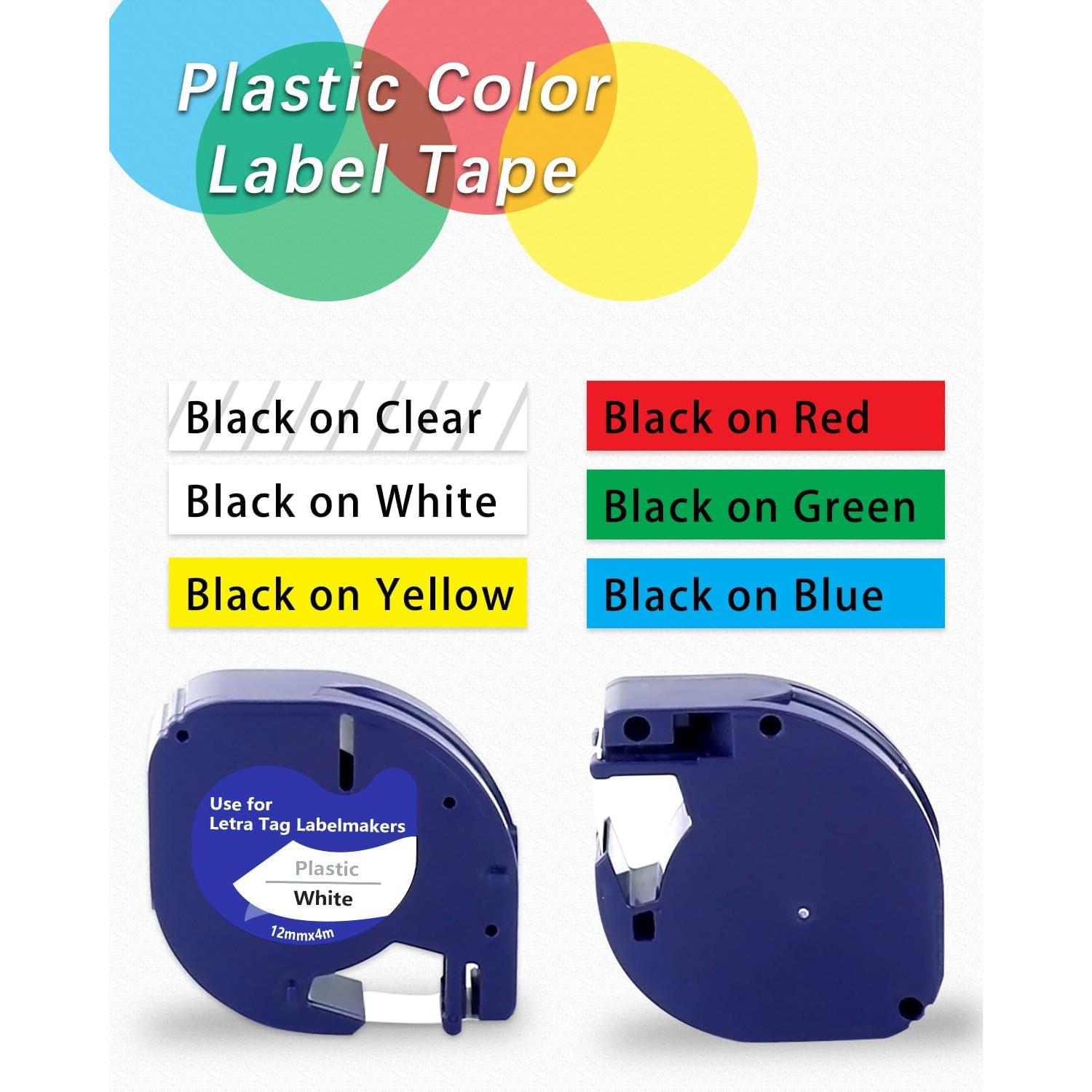 Cintas de Etiquetado Impermeables UNOKA LT 12mm x 4m 6PK