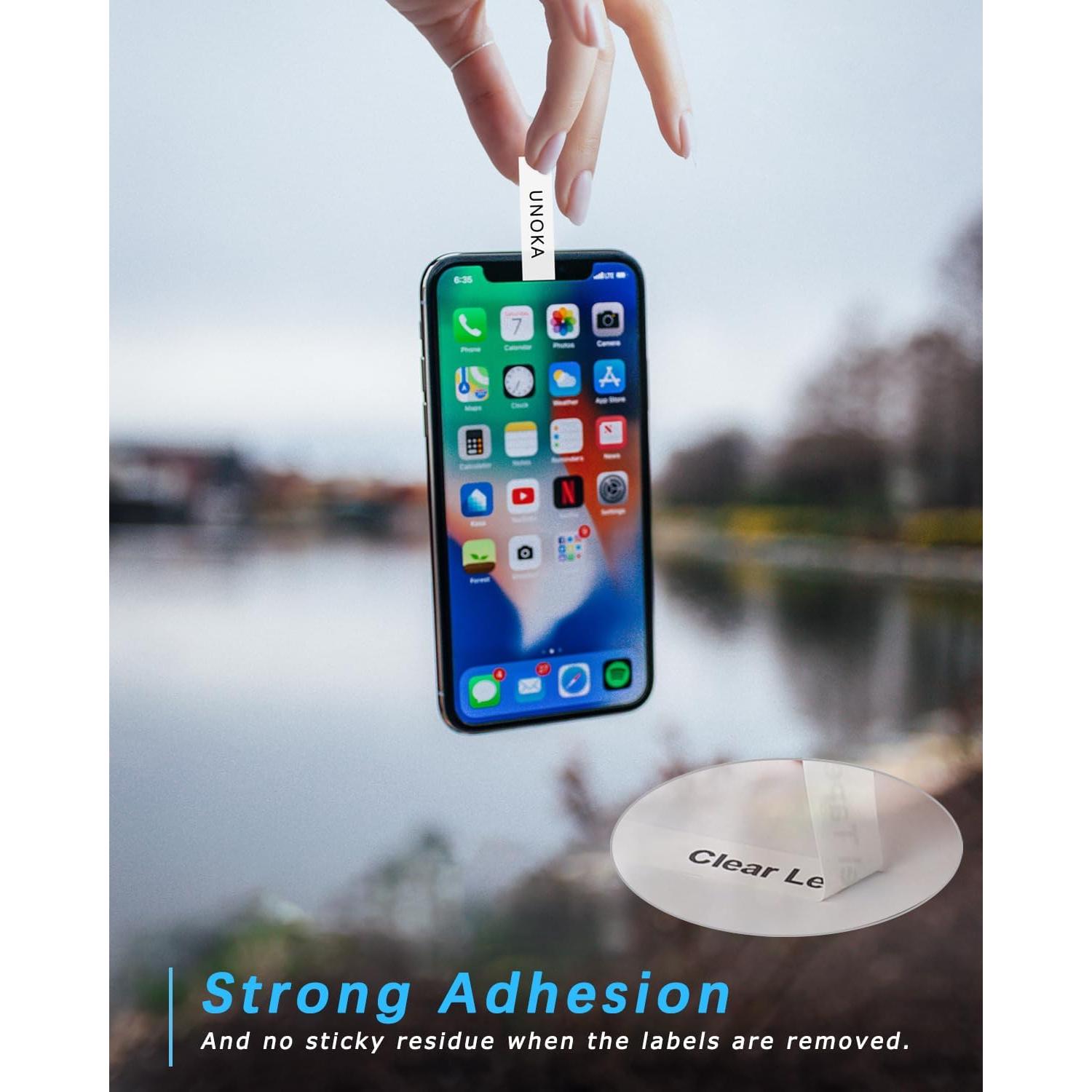 Cintas de Etiquetado Impermeables UNOKA LT 12mm x 4m 6PK