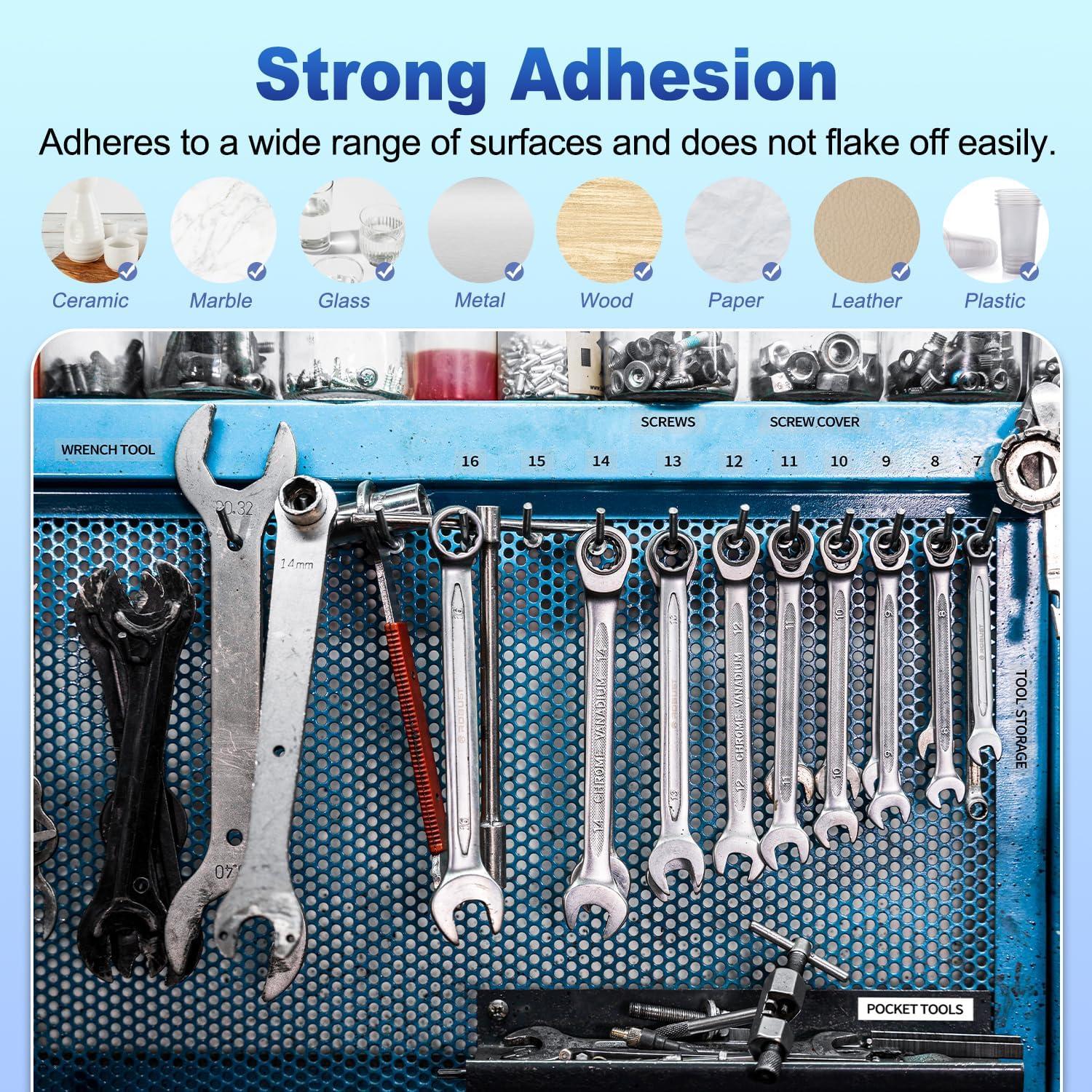 Cinta de Etiqueta Dymo D1 COLORWING 12mm x 7m Negra Transparente