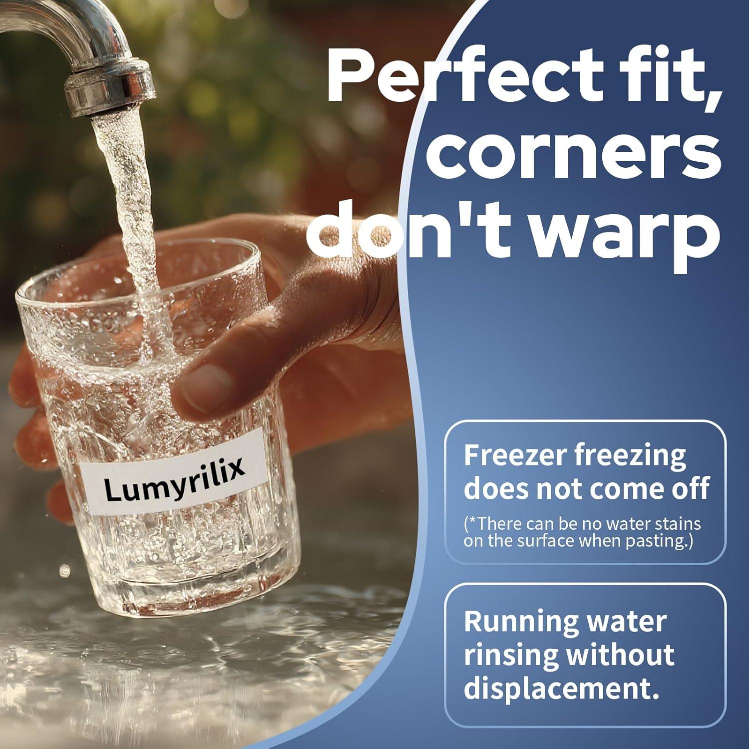 Paquete de 4 Recargas Etiquetas Lumyrilix 12mm x 4m Blancas