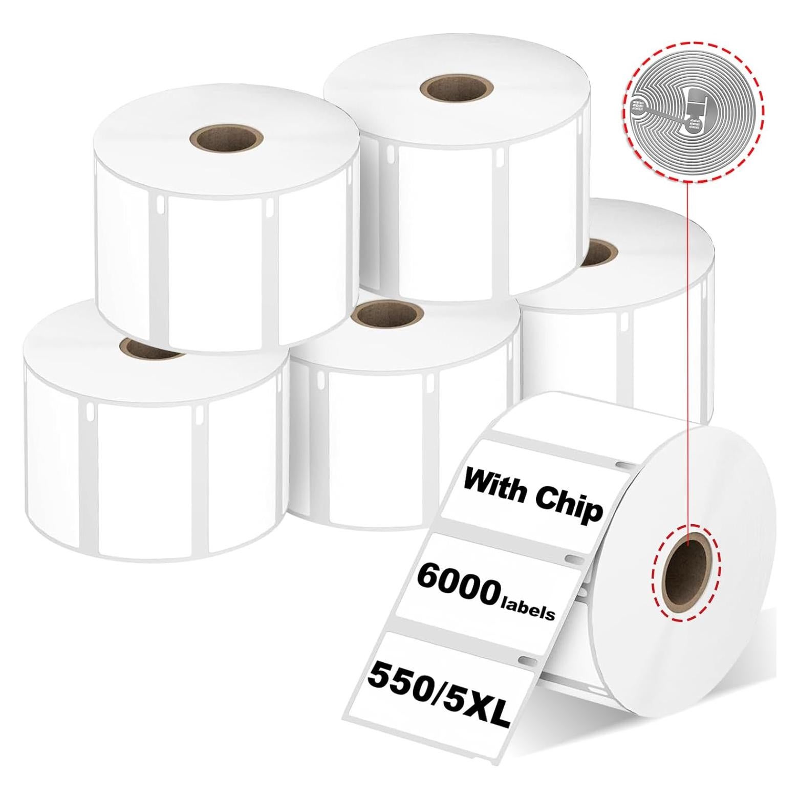 Etiquetas RGiNK 30334 con chip RFID para DYMO 550 - 6000 unidades