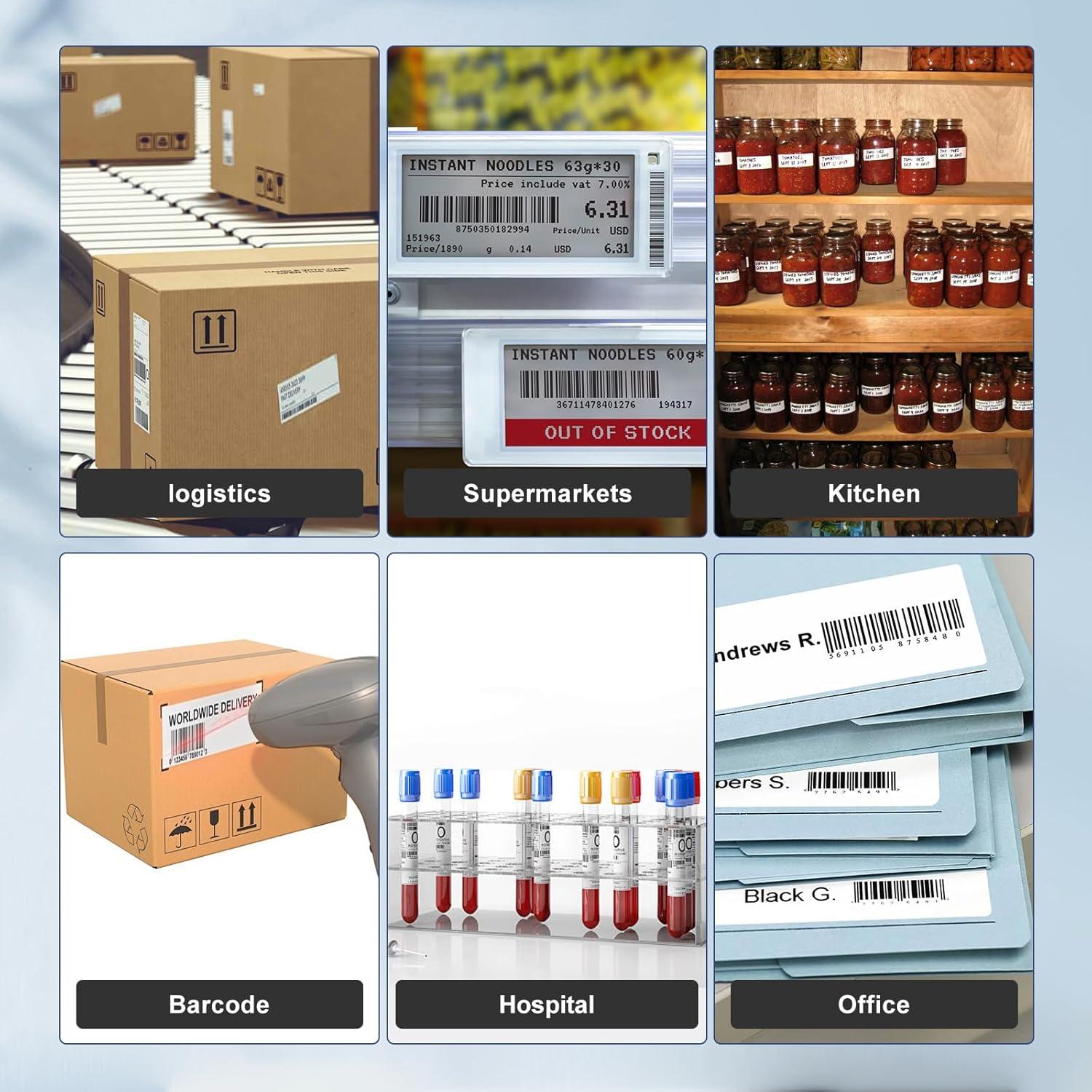 Etiquetas RGiNK 30334 con chip RFID para DYMO 550 - 6000 unidades