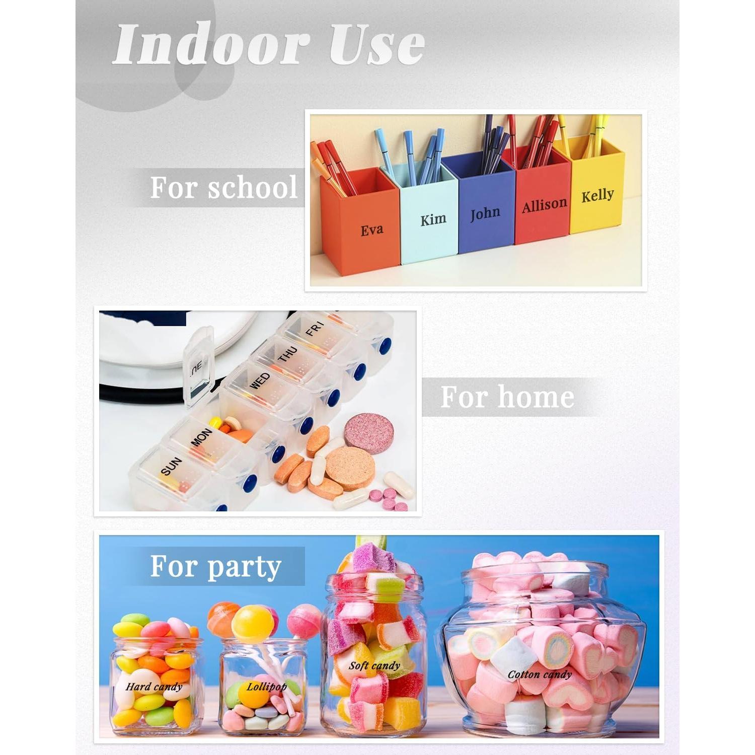 Recarga de Etiquetas Plástico Transparente UNOKA 12mm x 4m - 4 Paquetes