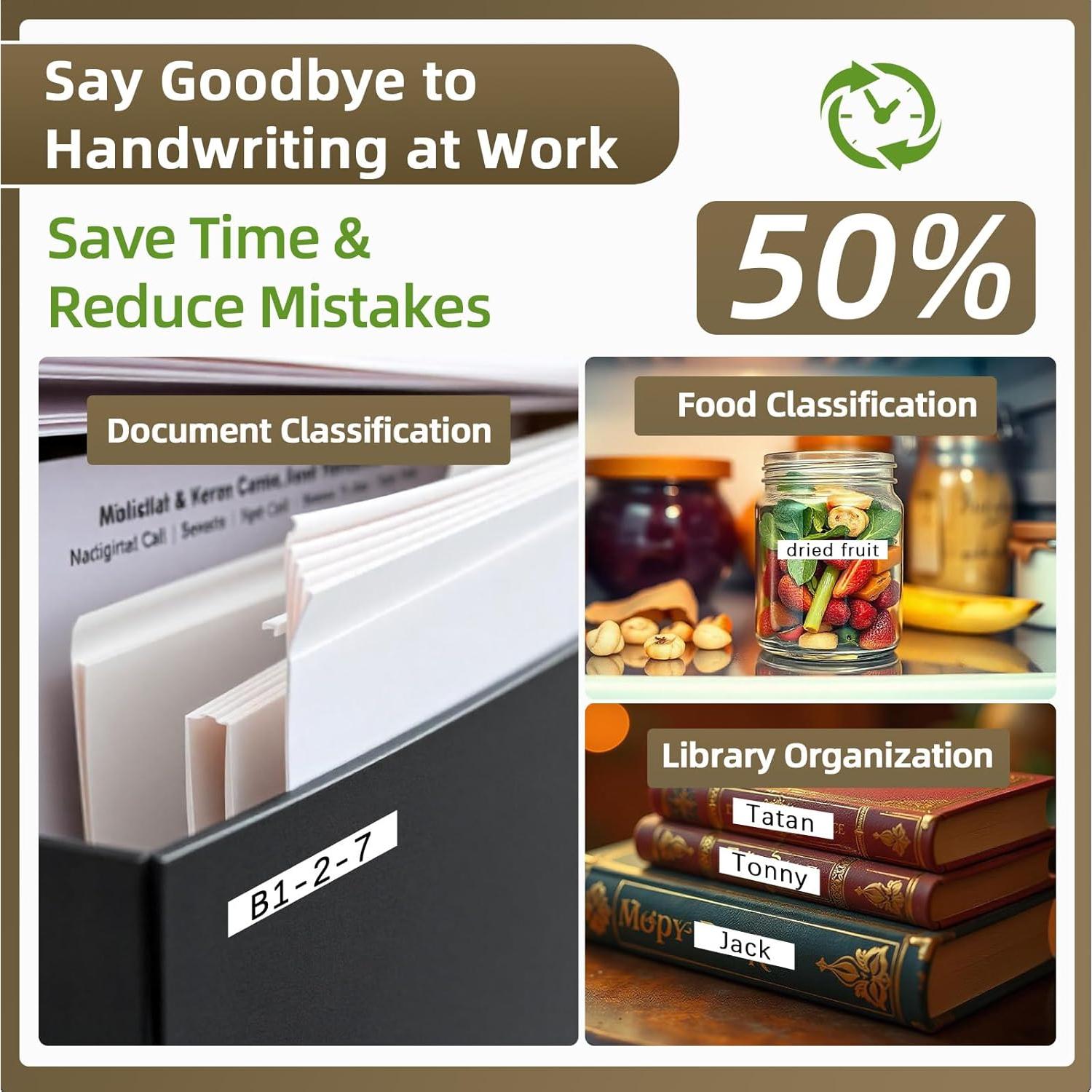 Cinta de Etiqueta Dymo D1 45013 12mm Negro sobre Blanco 6-Pack