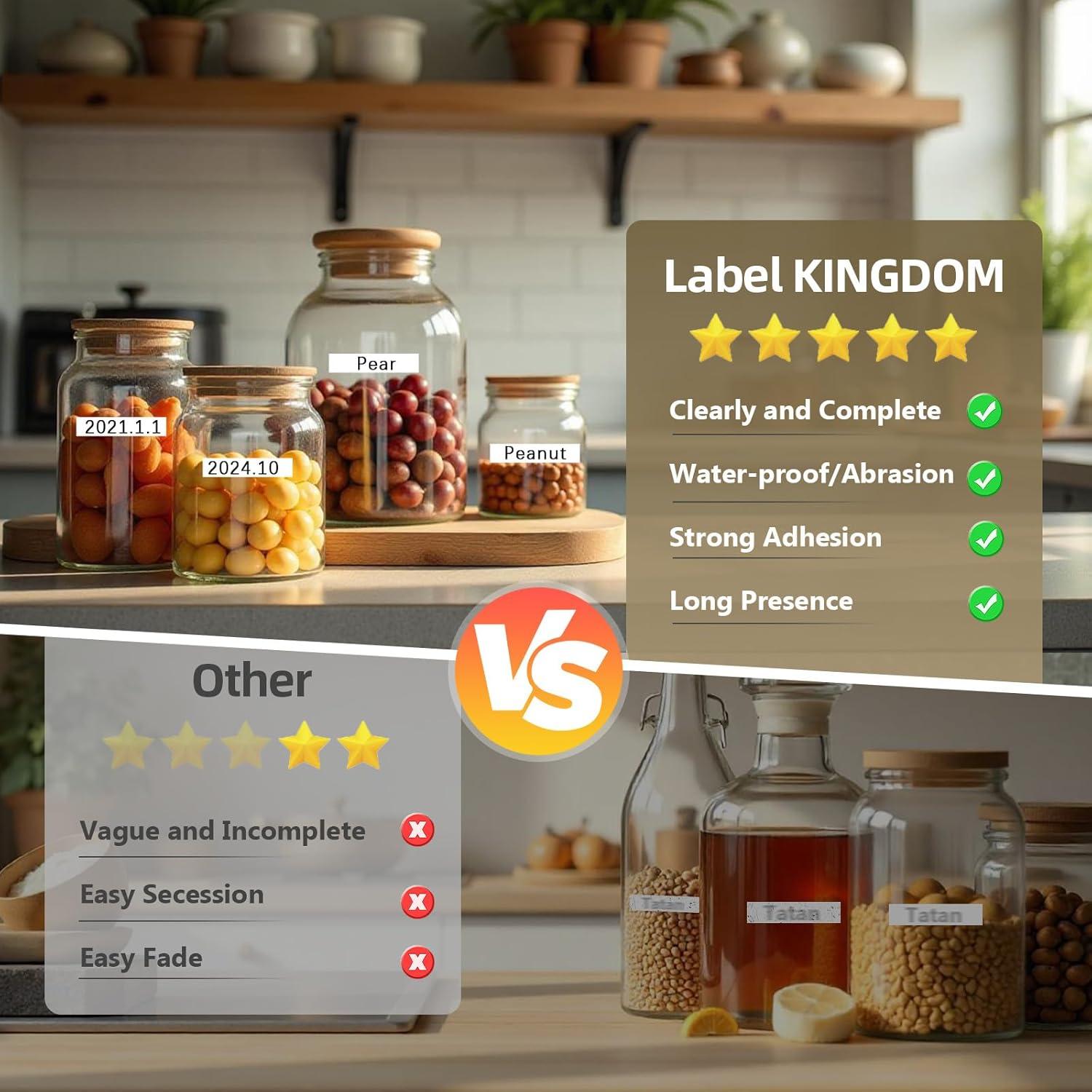 Cinta de Etiqueta Dymo D1 45013 12mm Negro sobre Blanco 6-Pack