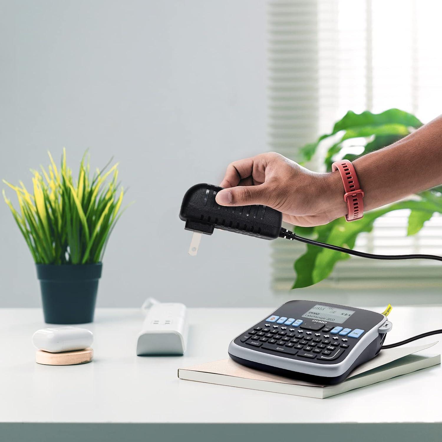 Adaptador AC DC 12V Molshine 2m Compatible DYMO LabelManager