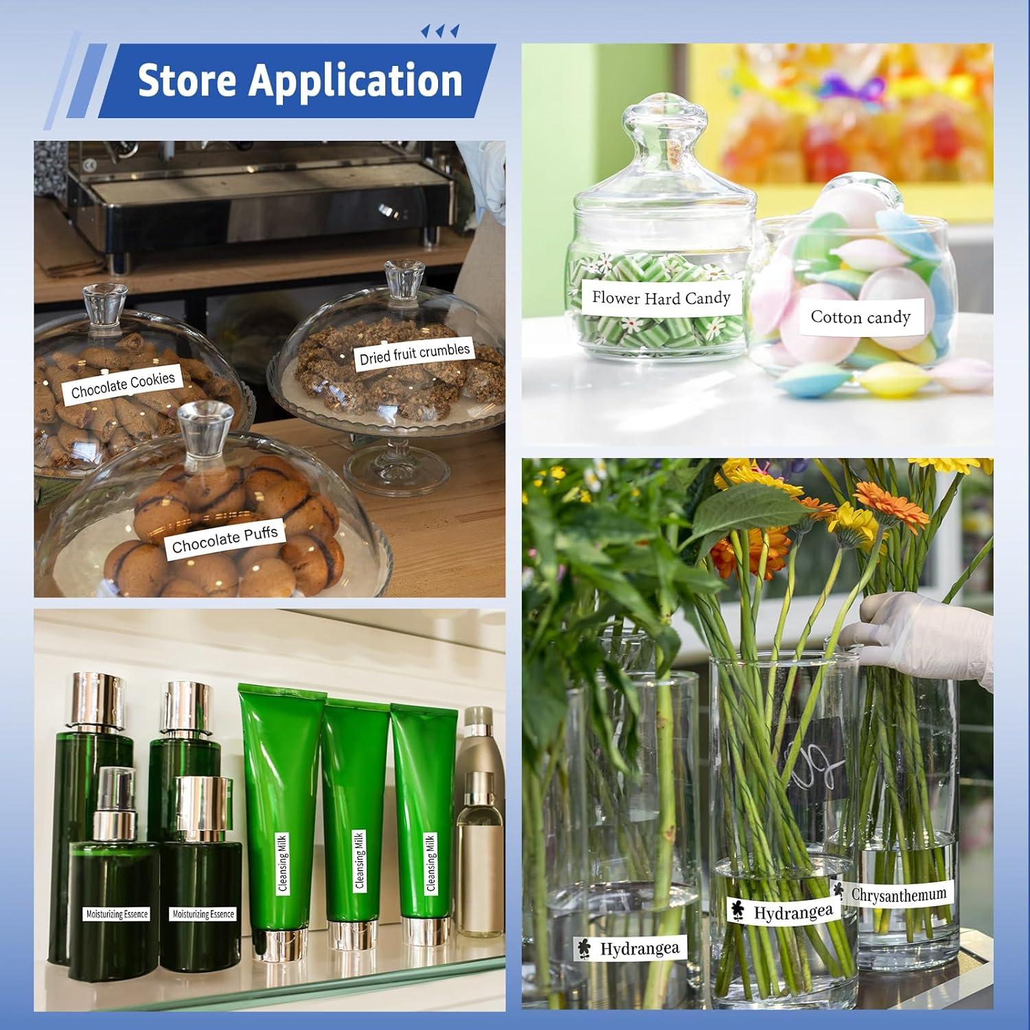 Paquete de 10 Cintas de Etiquetas USUPERINK Dymo LetraTag 12mm