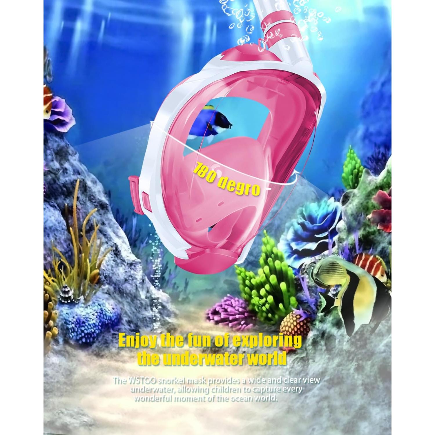 Máscara de Snorkel W WSTOO LGB 180° Antivaho y Segura