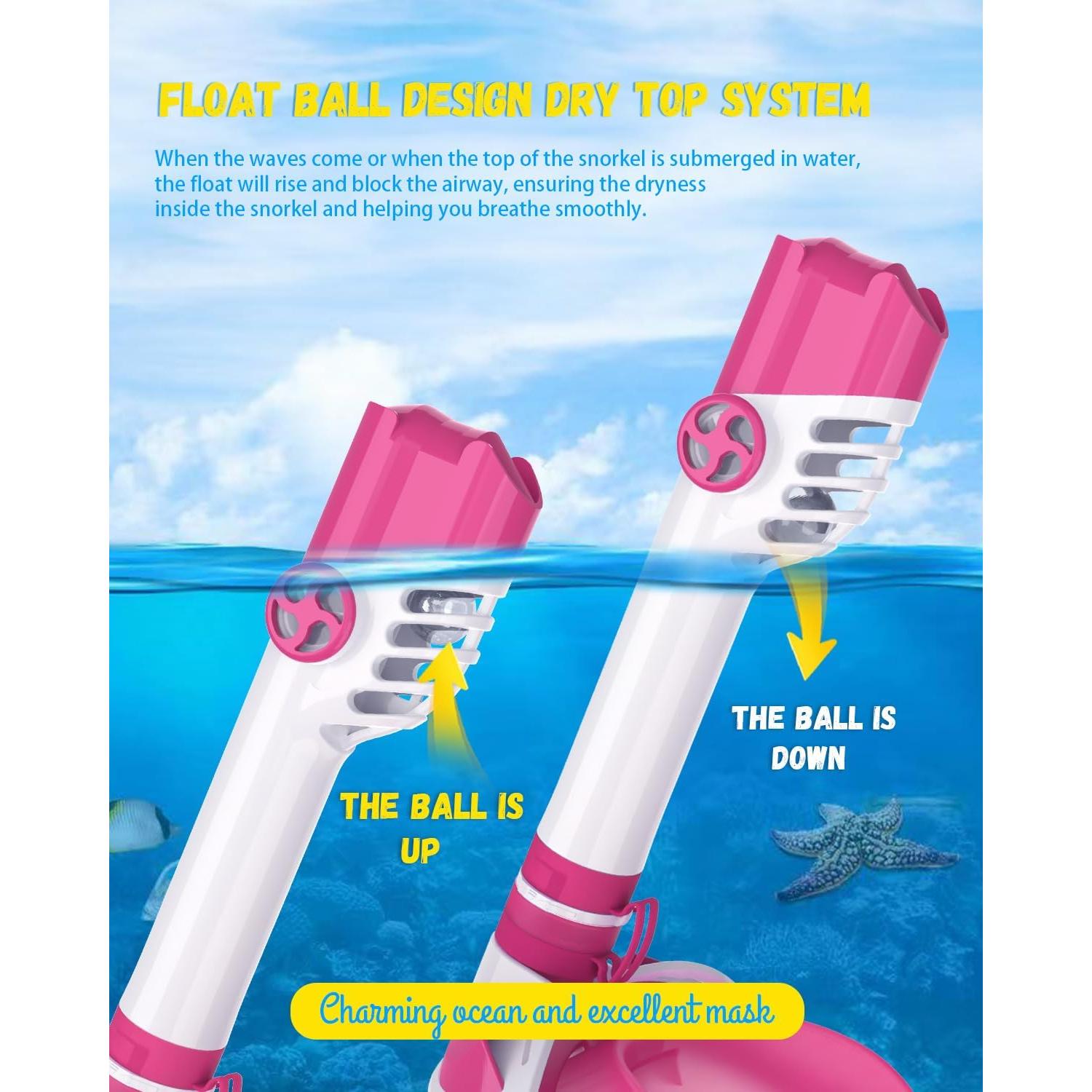 Máscara de Snorkel W WSTOO LGB 180° Antivaho y Segura