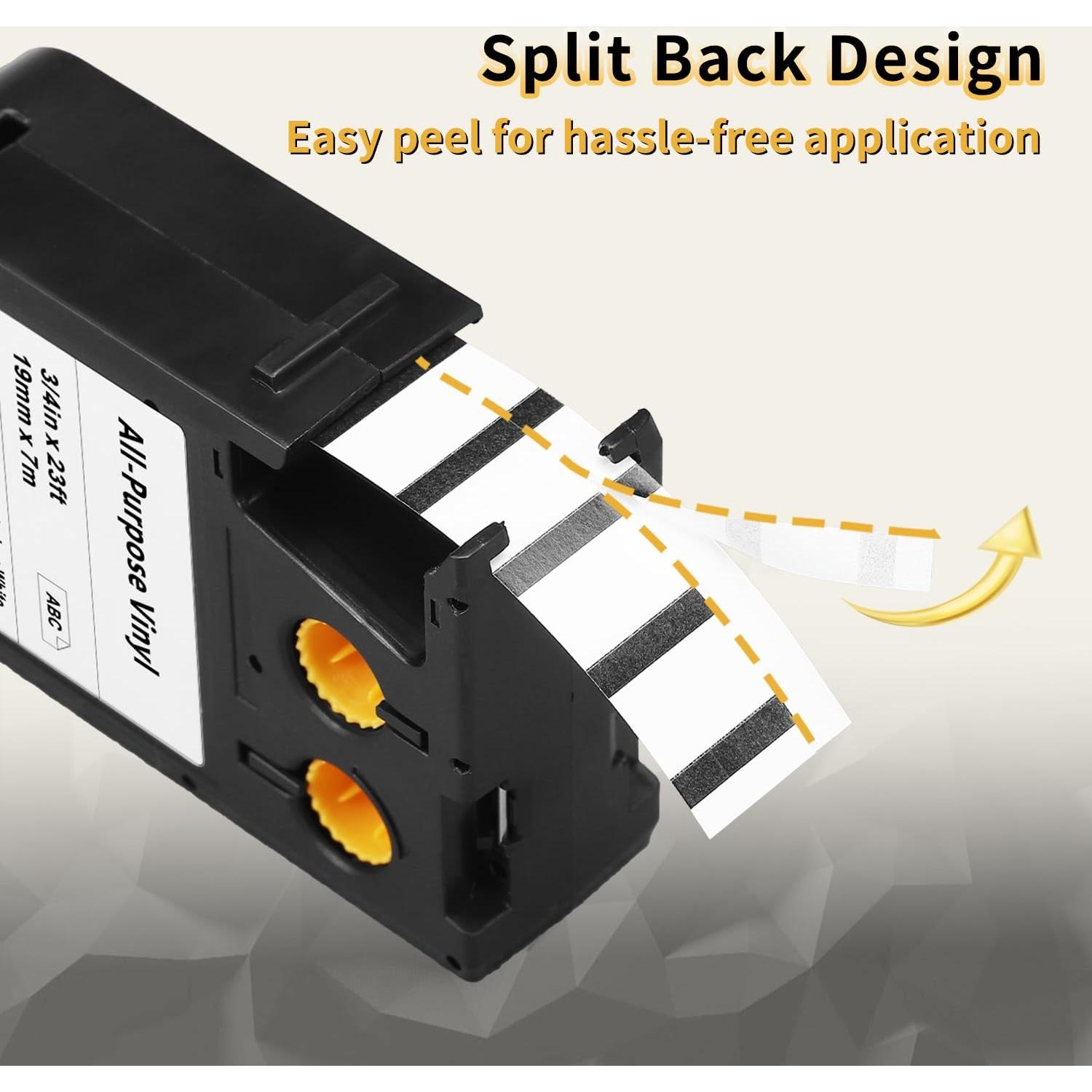 Etiquetas de Vinilo COLORWING 19mm x 7m para Dymo XTL