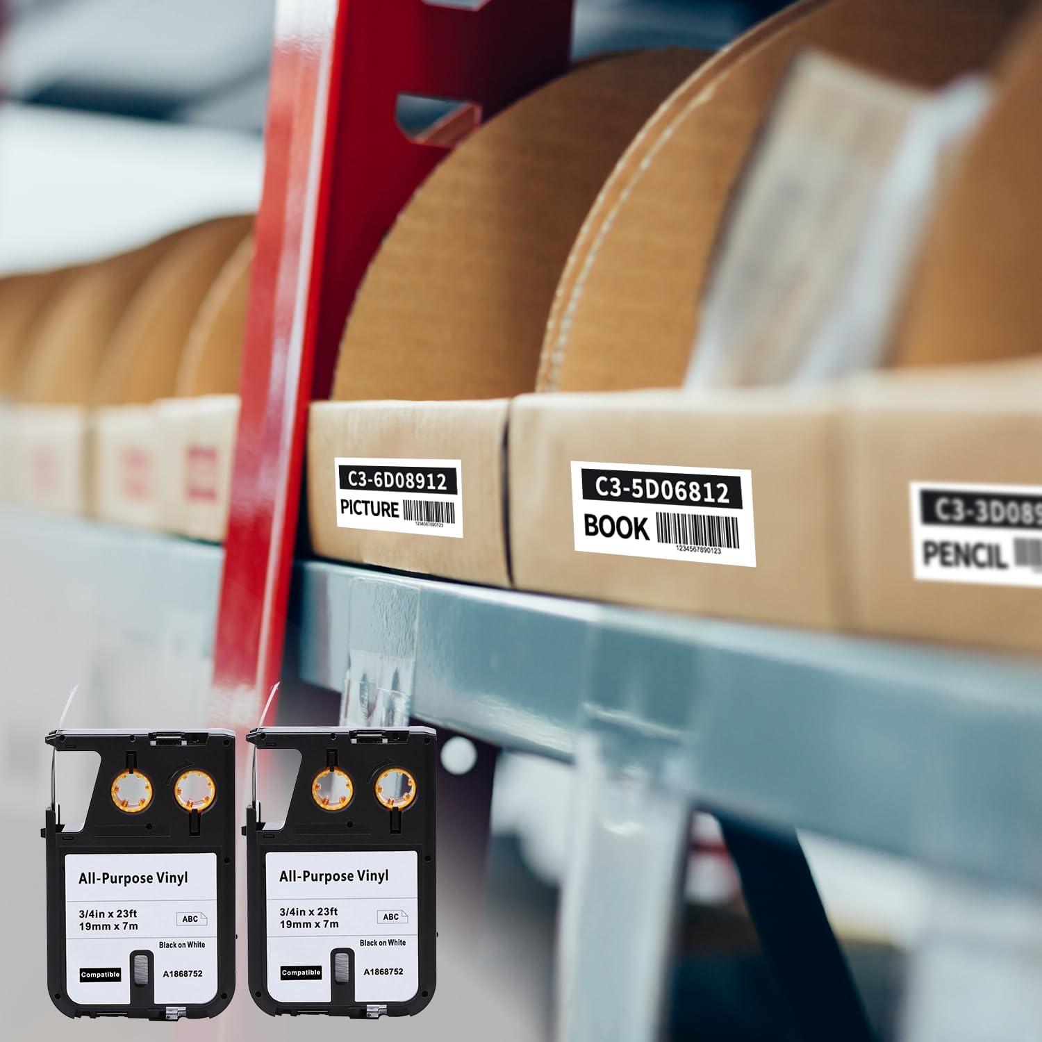 Etiquetas de Vinilo COLORWING 19mm x 7m para Dymo XTL