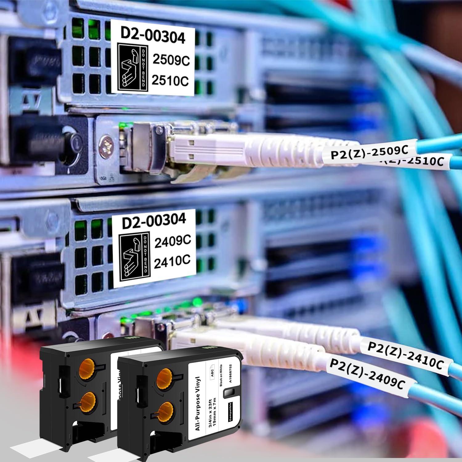 Etiquetas de Vinilo COLORWING 19mm x 7m para Dymo XTL