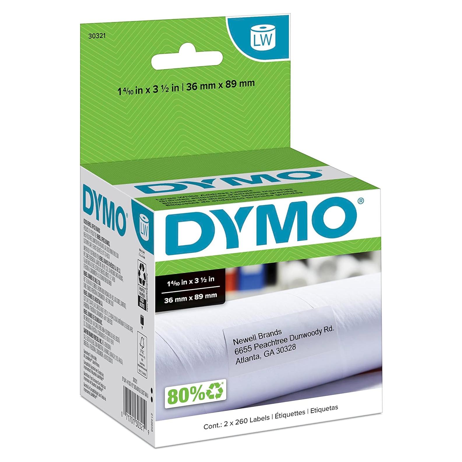 Etiquetas de Dirección DYMO LW 3.5x8.9 cm 520 Unidades