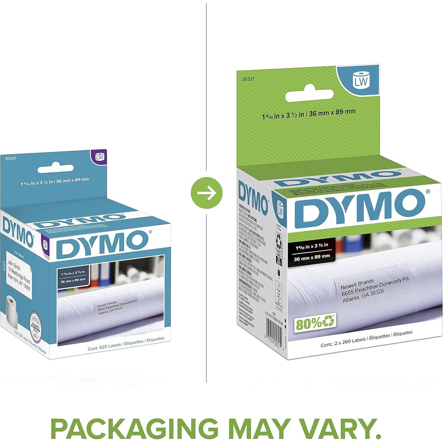 Etiquetas de Dirección DYMO LW 3.5x8.9 cm 520 Unidades