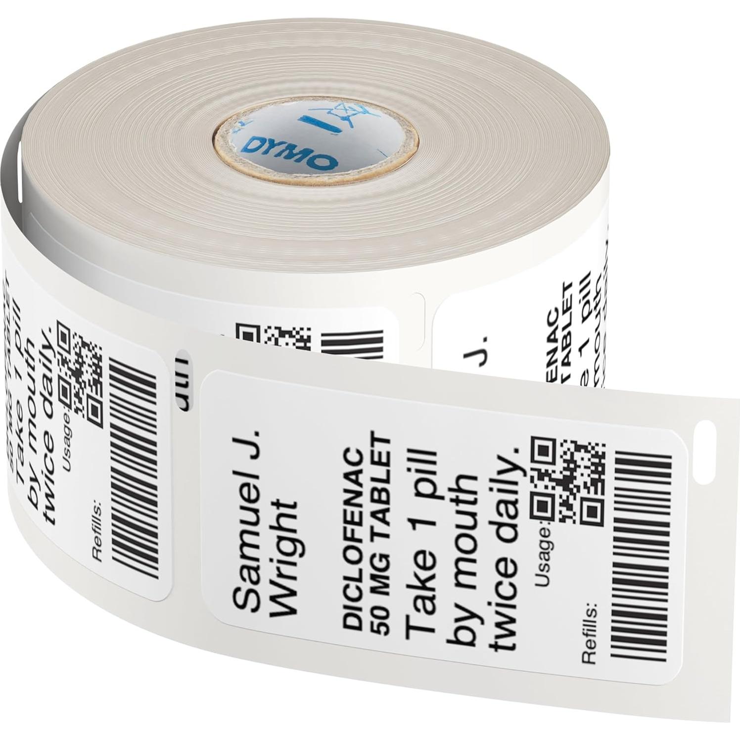 Etiquetas Autoadhesivas DYMO 25x54mm para Laboratorio - 500 Unidades