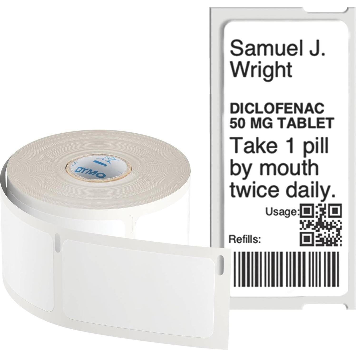 Etiquetas Autoadhesivas DYMO 25x54mm para Laboratorio - 500 Unidades