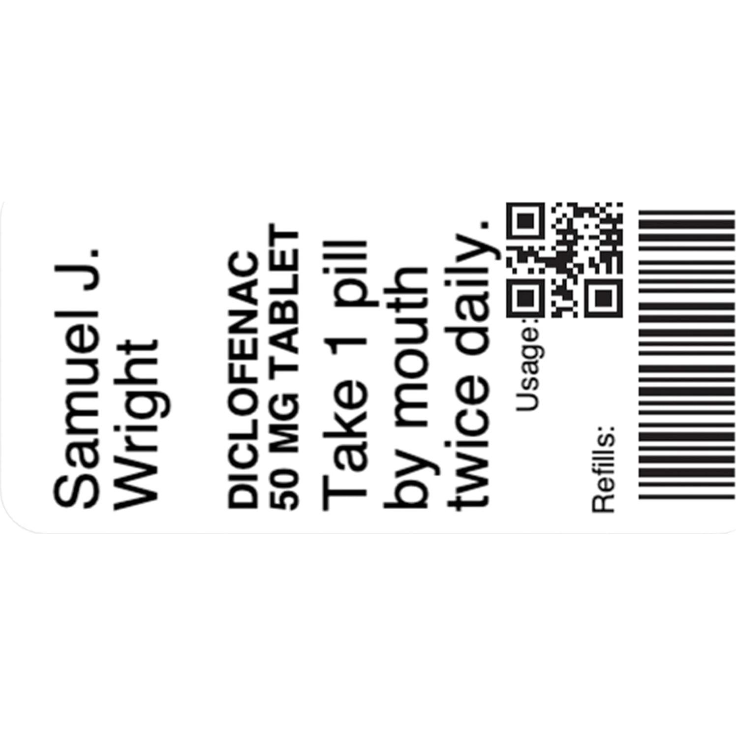 Etiquetas Autoadhesivas DYMO 25x54mm para Laboratorio - 500 Unidades