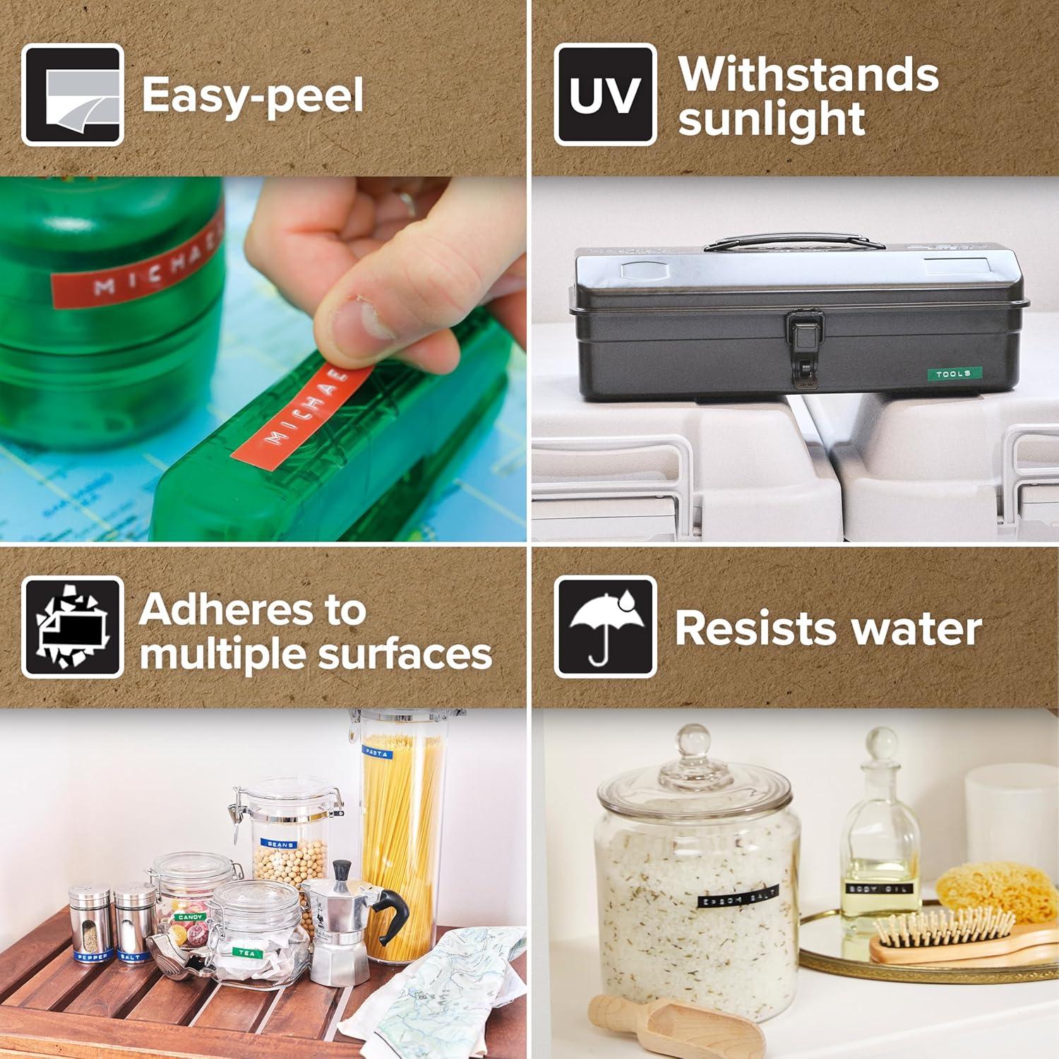 Etiquetadora de Embosado DYMO Omega con 3 Cintas de Etiquetas