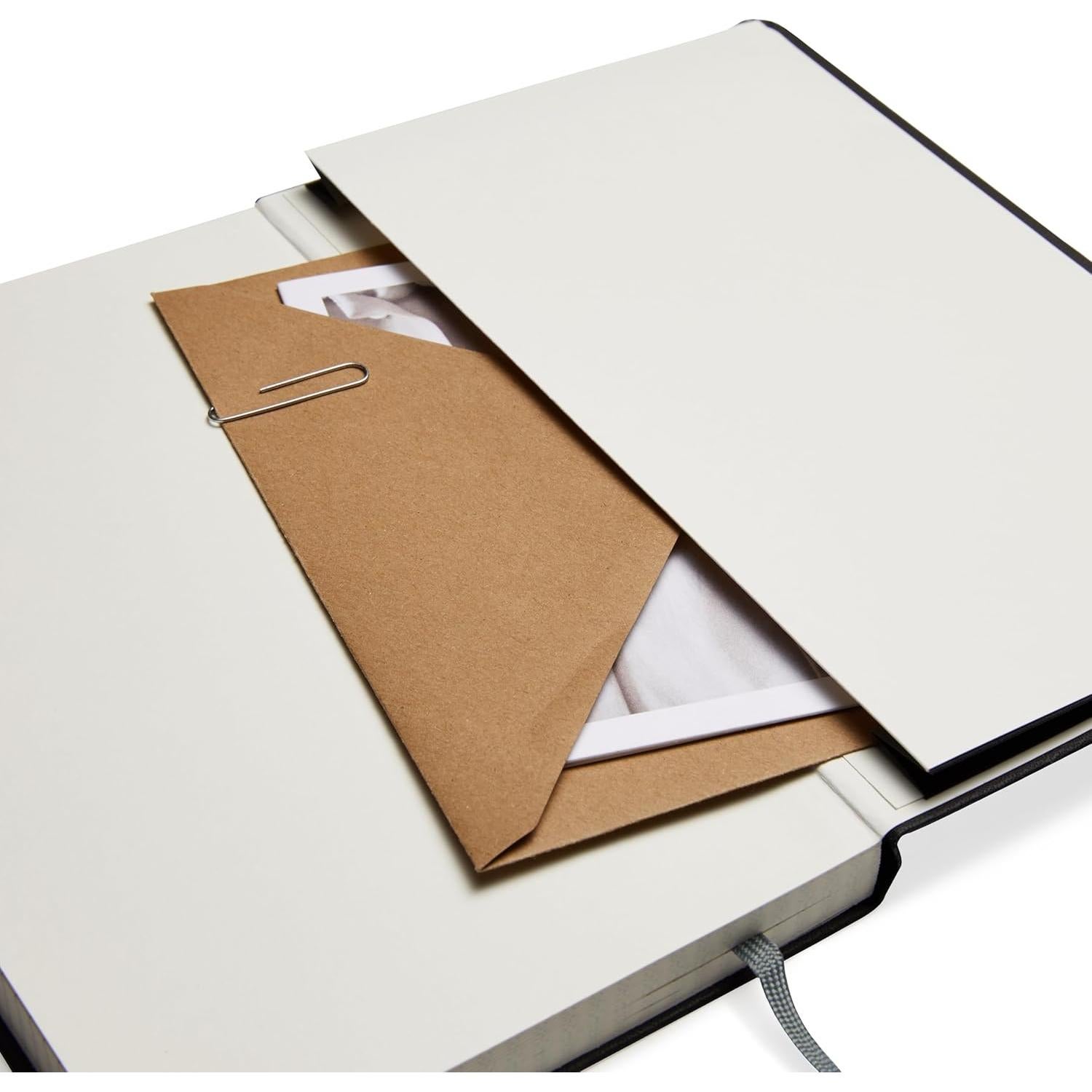 Cuaderno Tapa Dura Amazon Basics 240 Páginas Forrado Negro