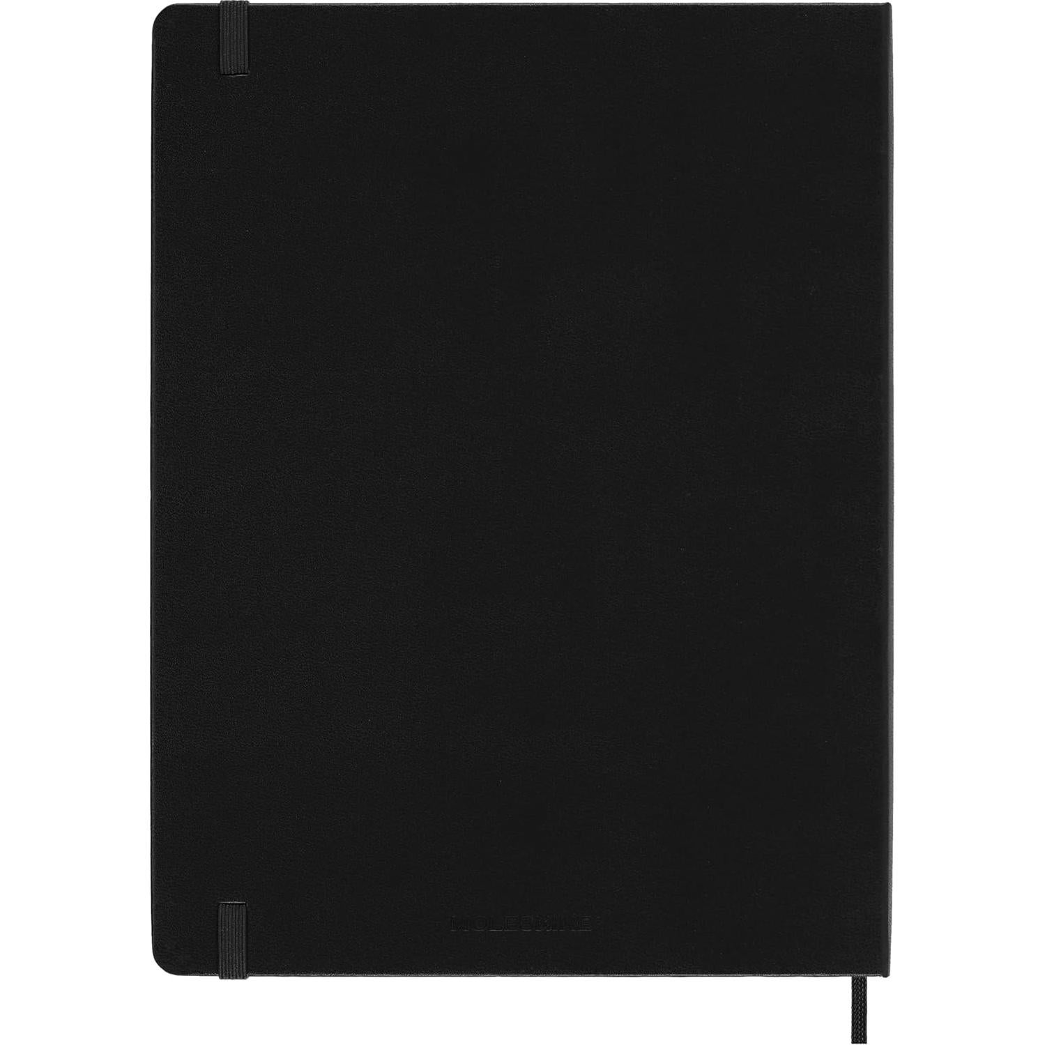 Cuaderno Moleskine Clásico Tapa Dura XL Negro Rayado 192 Páginas