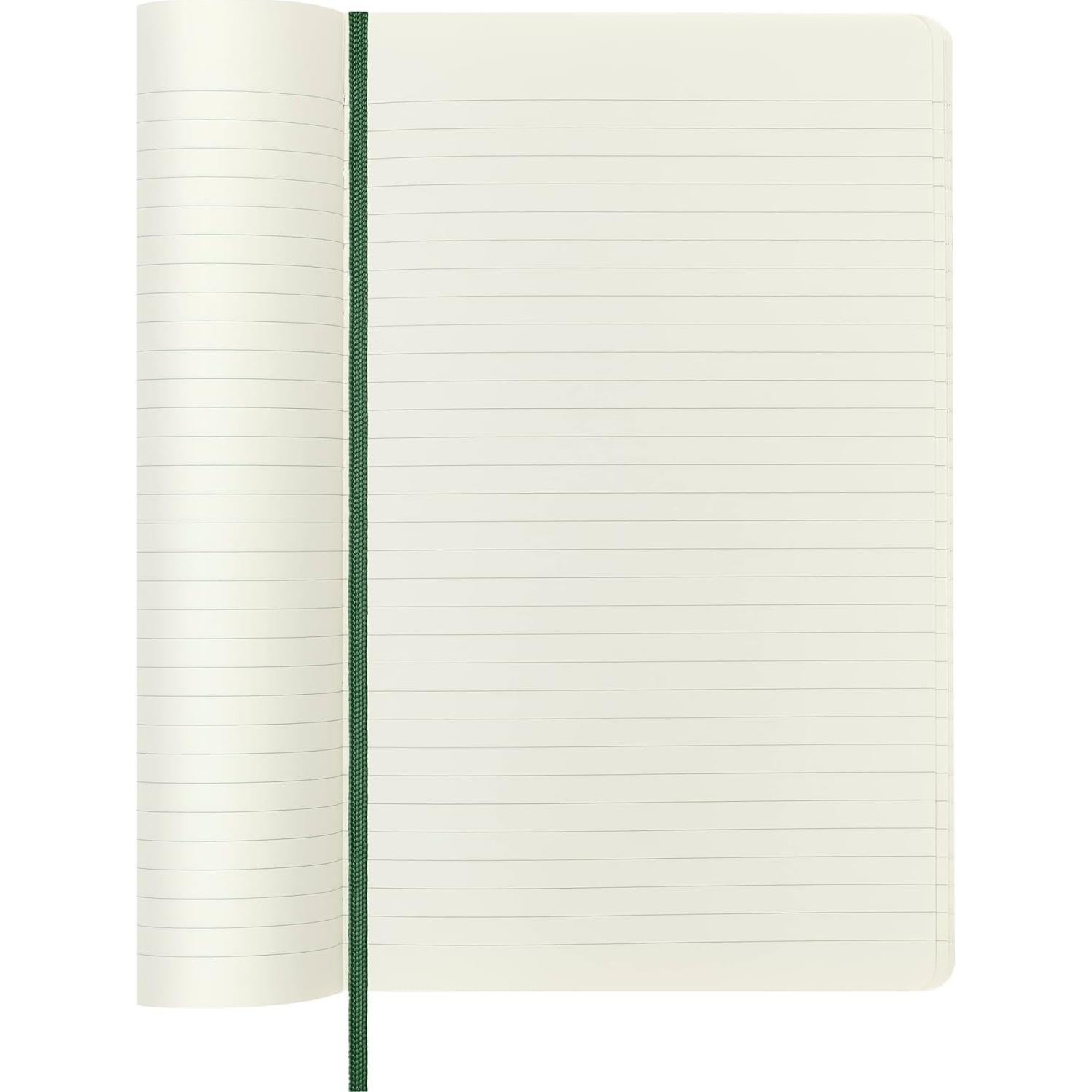 Cuaderno Moleskine Clásico Grande Rayado Verde 192 Páginas