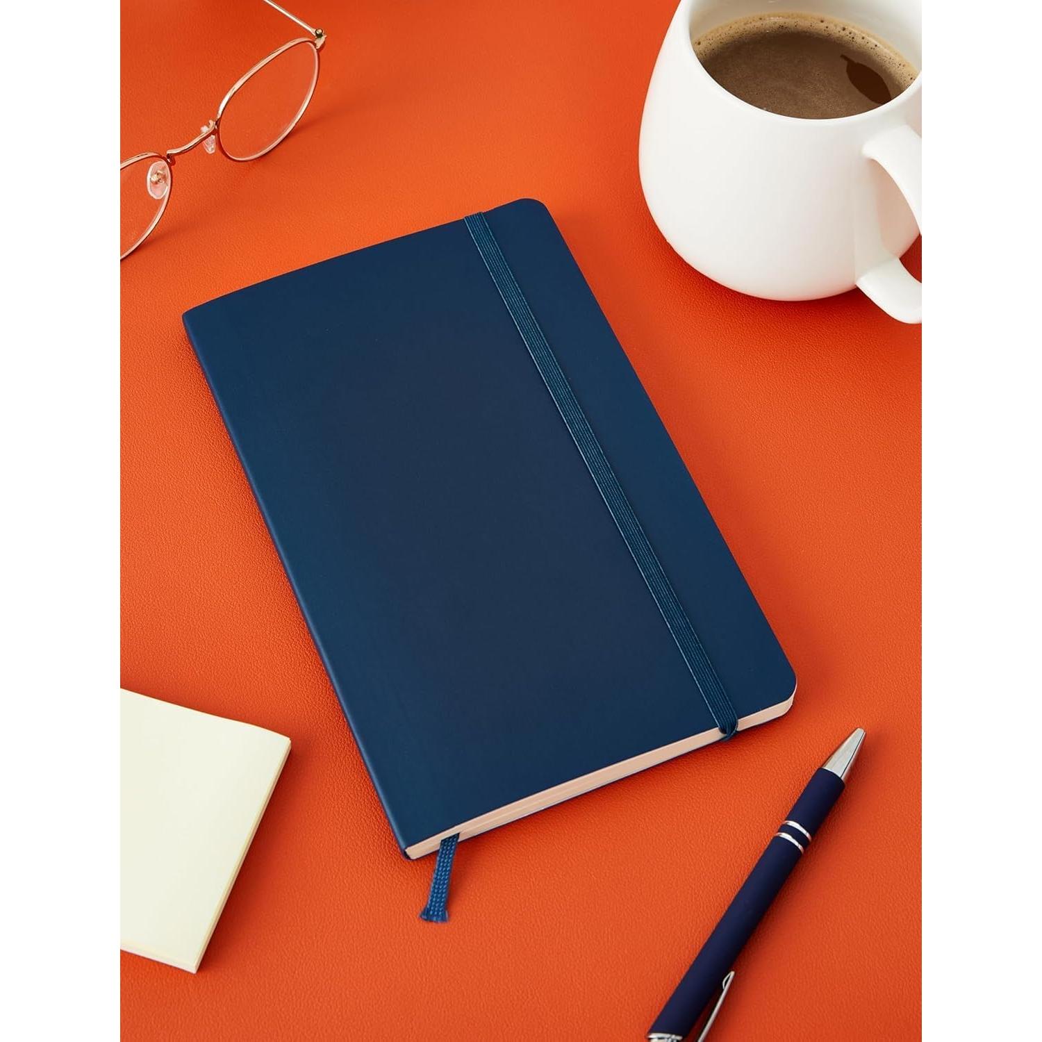 Cuaderno Moleskine Clásico Tapa Blanda A5 Rayado Azul Zafiro