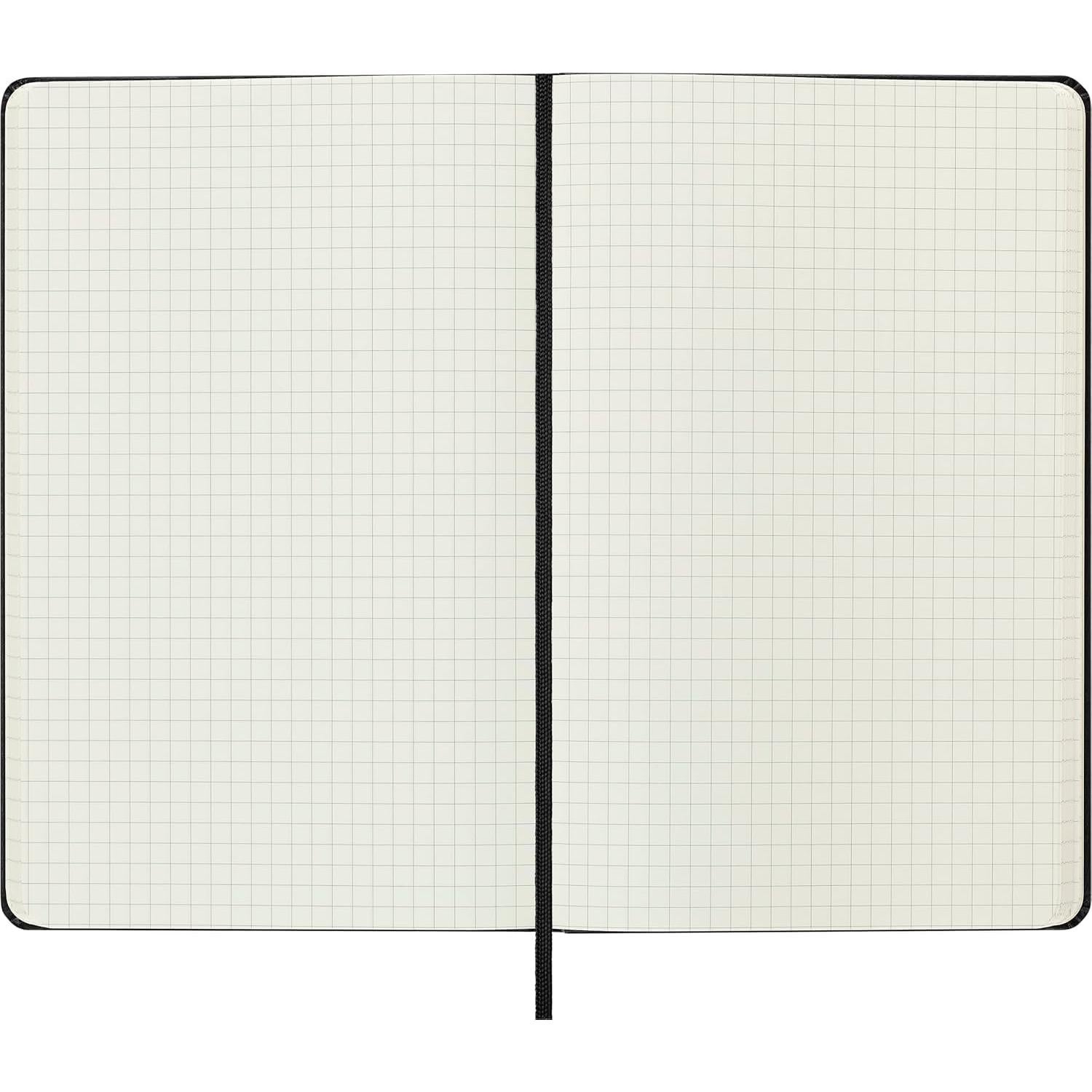 Cuaderno Clásico Moleskine Grande Tapa Dura Negro 12.7x21cm