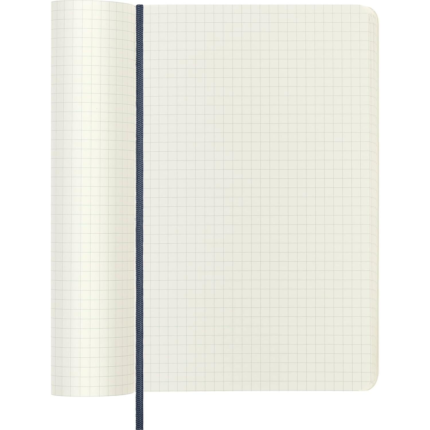 Cuaderno Moleskine Clásico Tapa Blanda A5 Cuadrícula Azul 192 Páginas