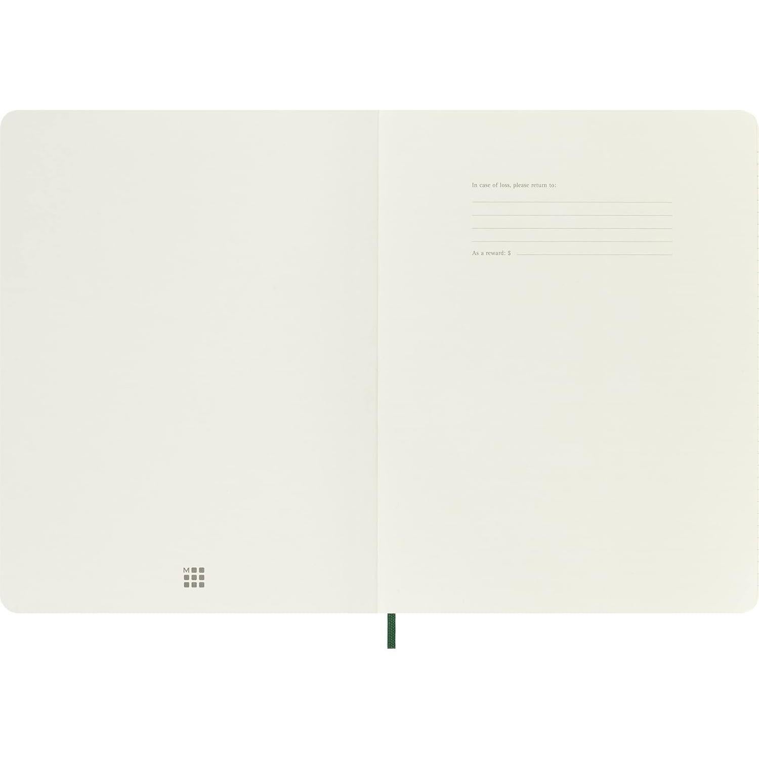 Cuaderno Moleskine Clásico XL Rayado Verde Mirtillo 192 Páginas
