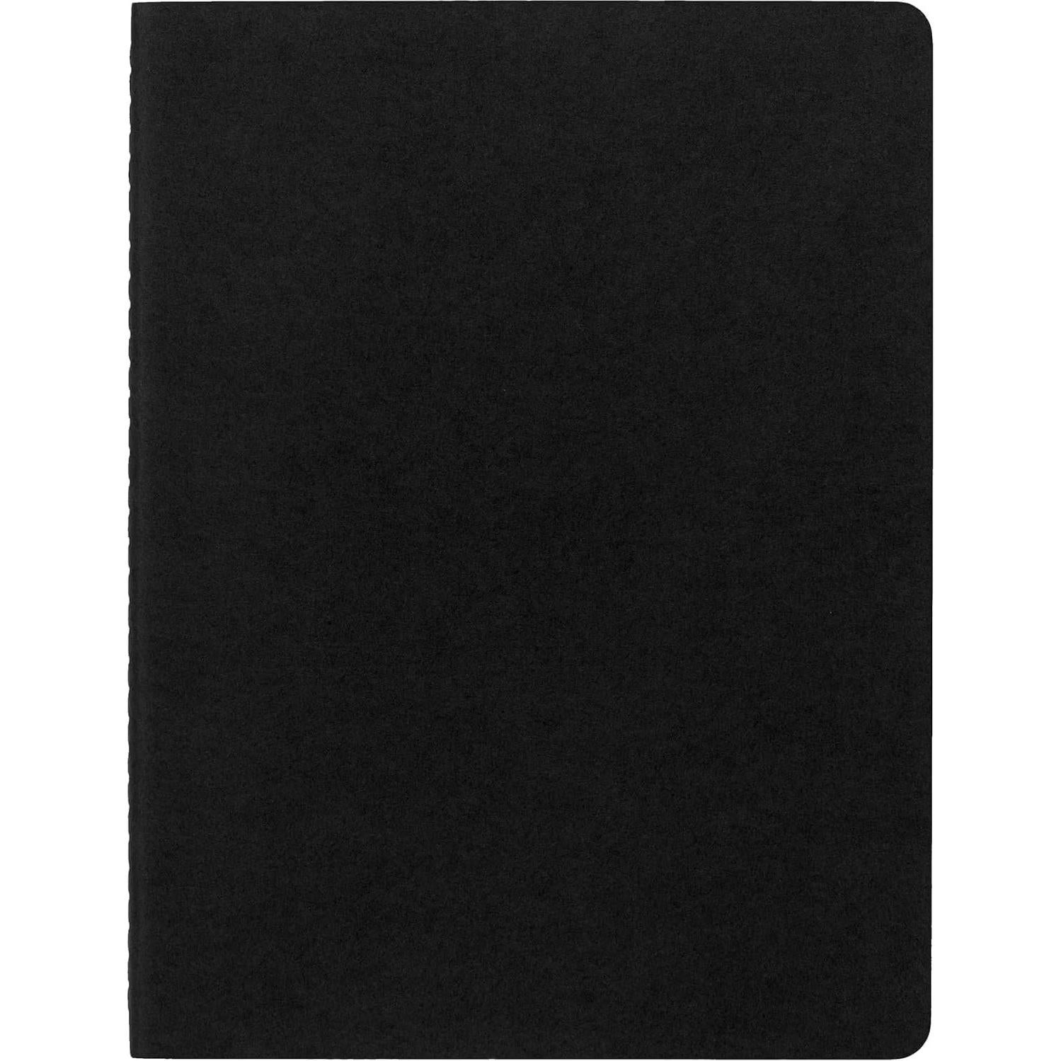 Diarios Moleskine Cahier en blanco, 3 unidades, Negro, 25.1x19.1 cm
