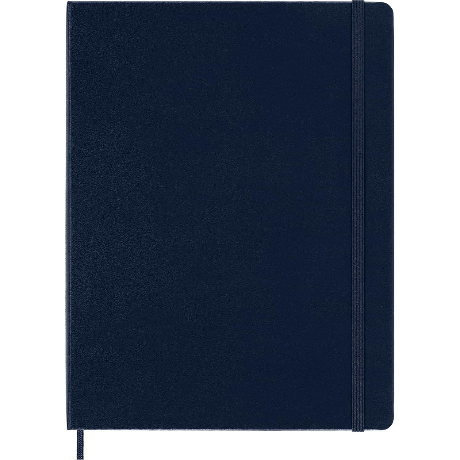 Cuaderno Moleskine Clásico Tapa Dura XL Rayado Azul 192 Páginas