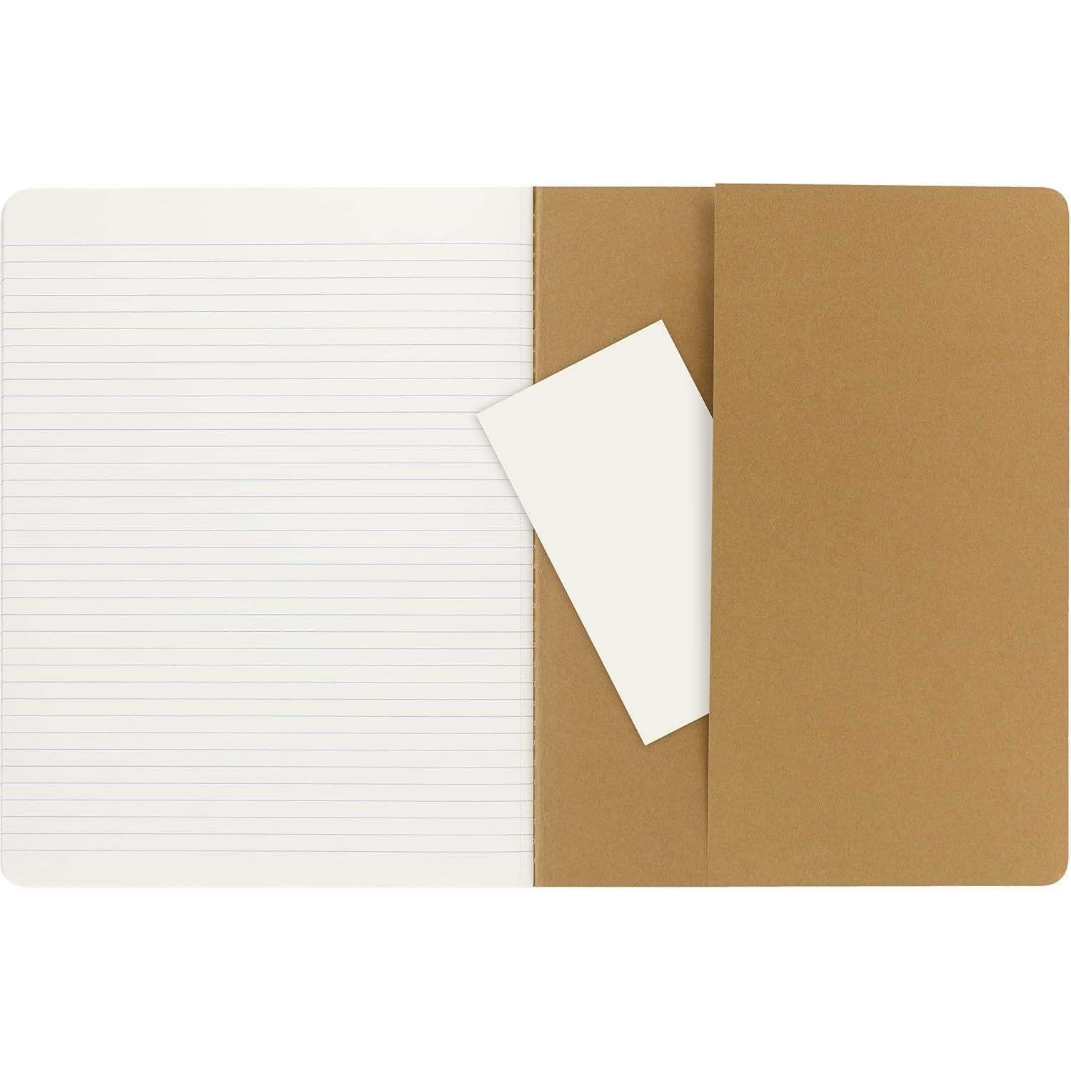 Diario Moleskine Cahier Rayado Grande Kraft Marrón 3 Piezas