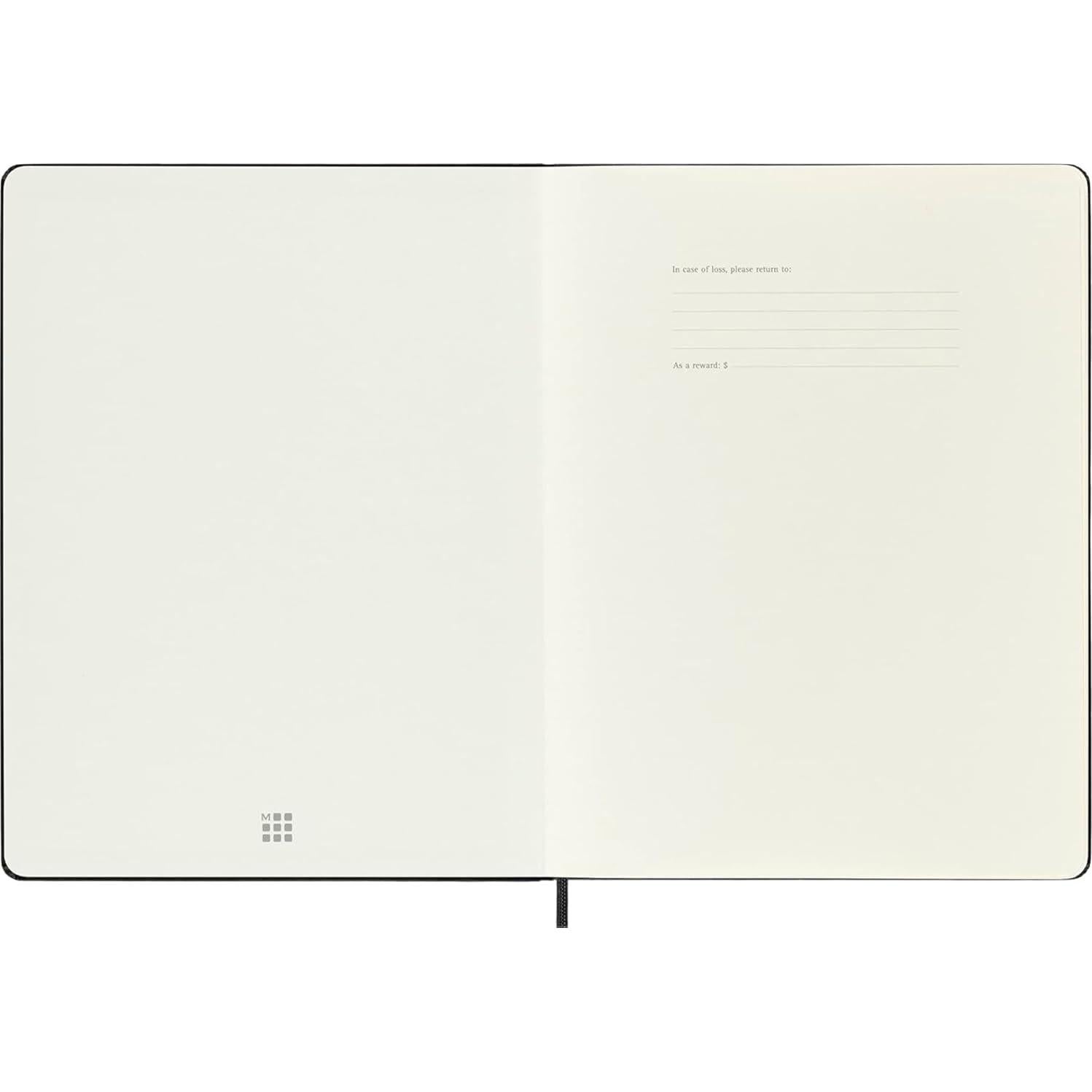 Cuaderno Moleskine Clásico Tapa Dura A4 Negro 80 Hojas