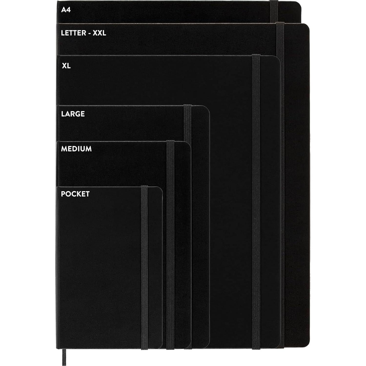 Cuaderno Moleskine Clásico Tapa Dura A4 Negro 80 Hojas