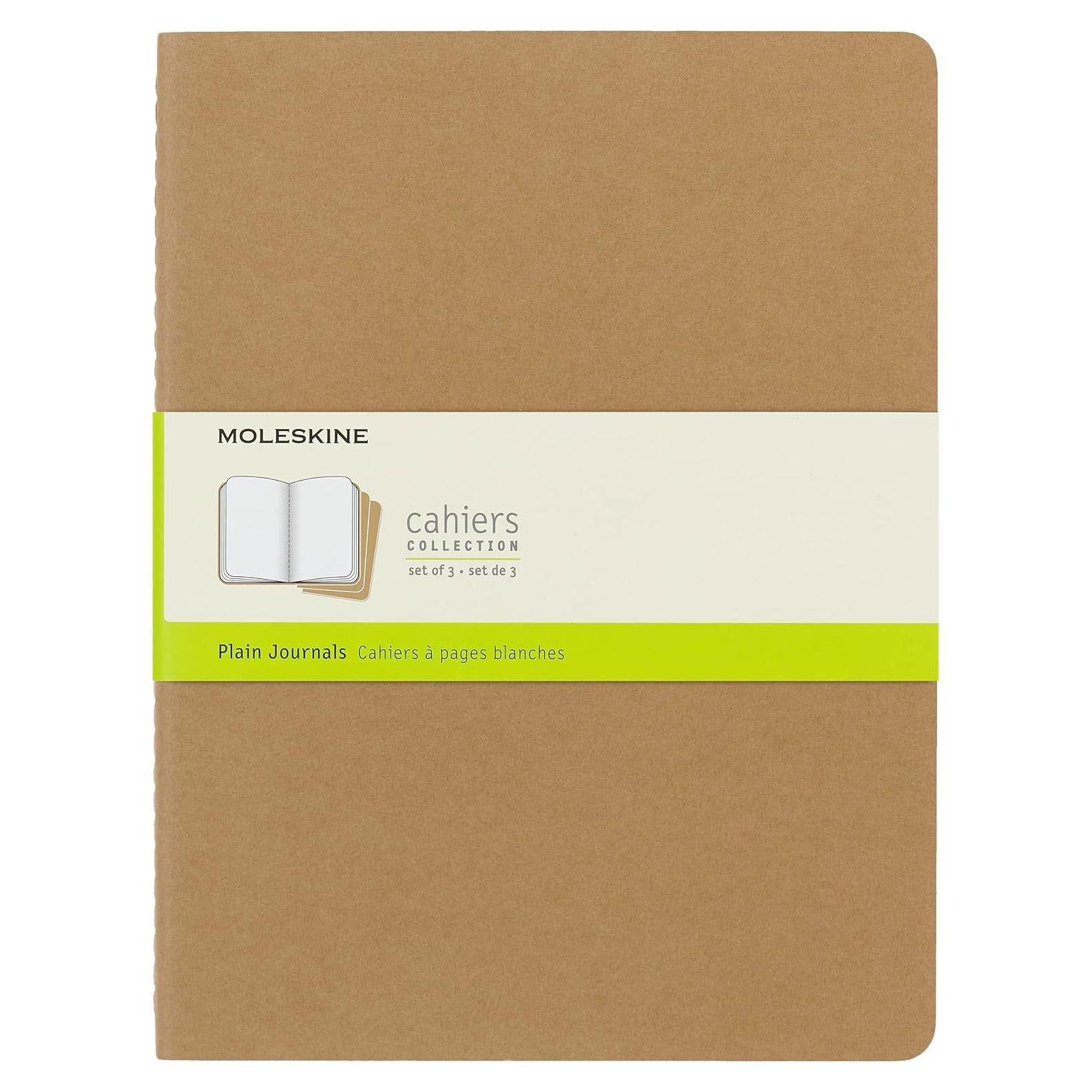Diario Moleskine Cahier XL Tapa Blanda Marrón Kraft 120 Páginas