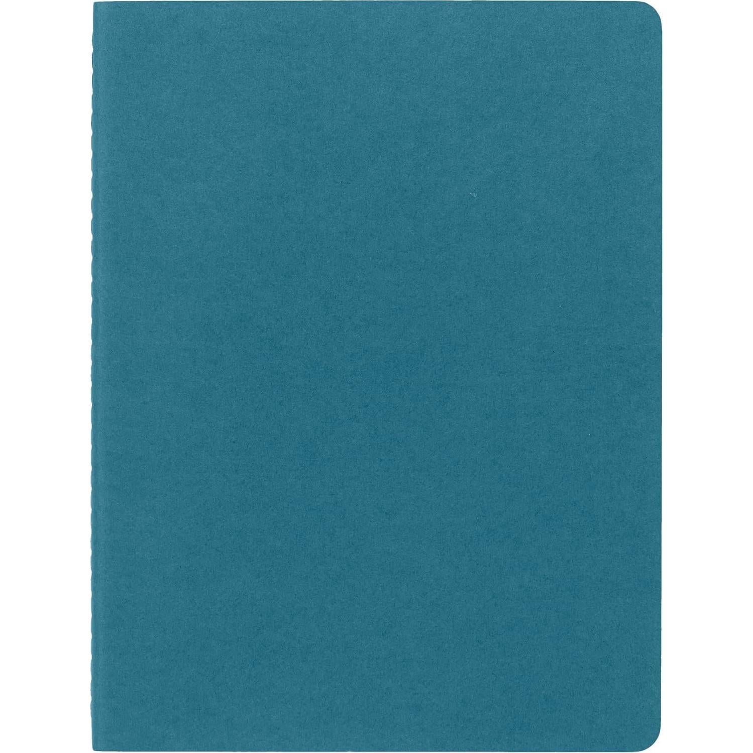 Cuaderno Moleskine Cahier Tapa Blanda Grande Azul 3 Pzas
