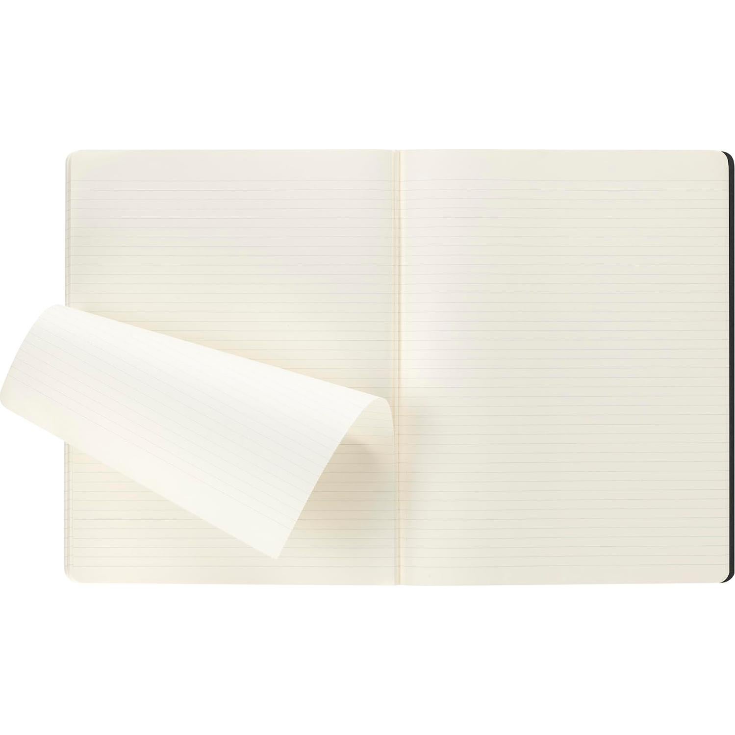 Moleskine Cahier Journal Grande Rayado Negro 80 Páginas Juego de 3