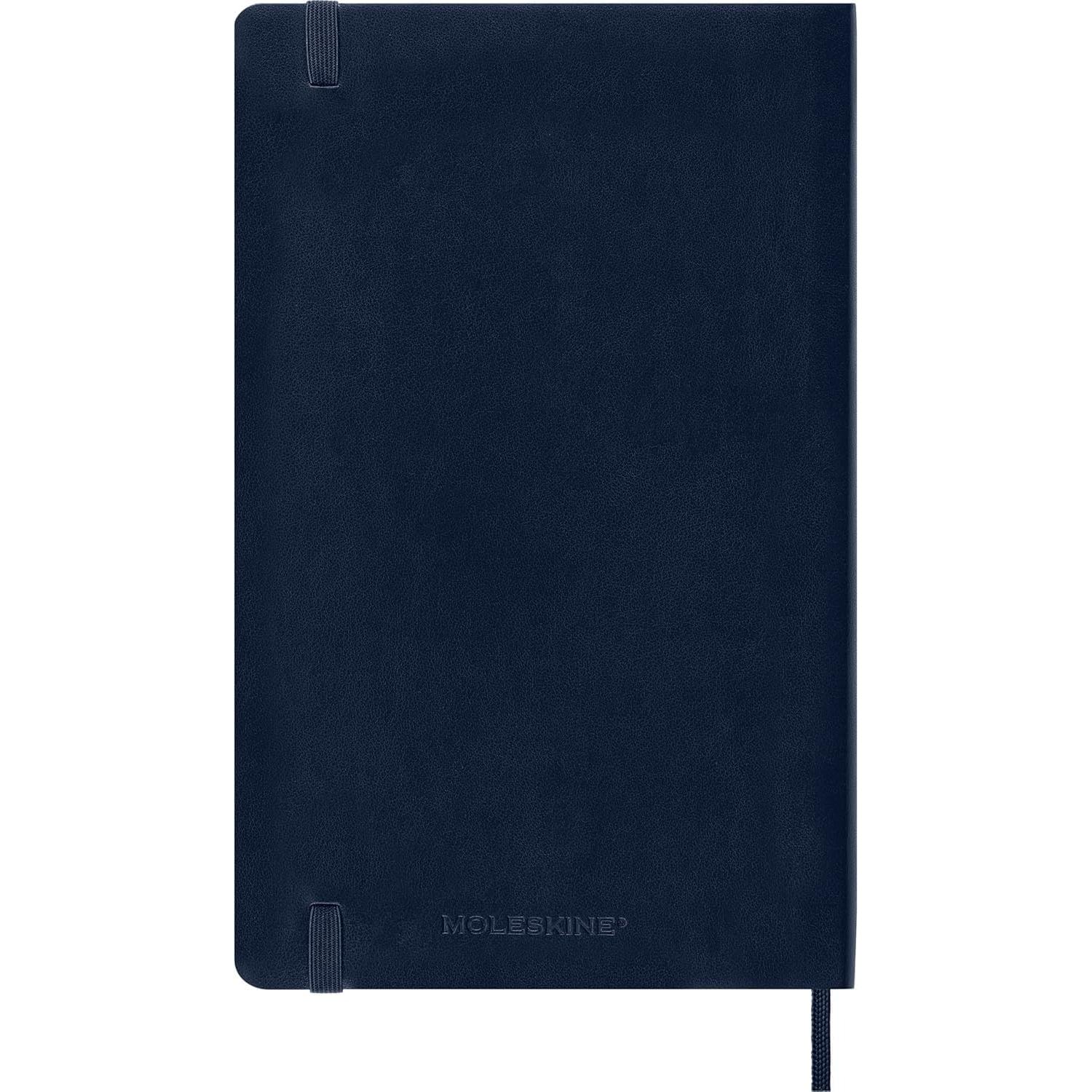 Cuaderno Moleskine Tapa Blanda Grande Punteado Azul Zafiro 192p