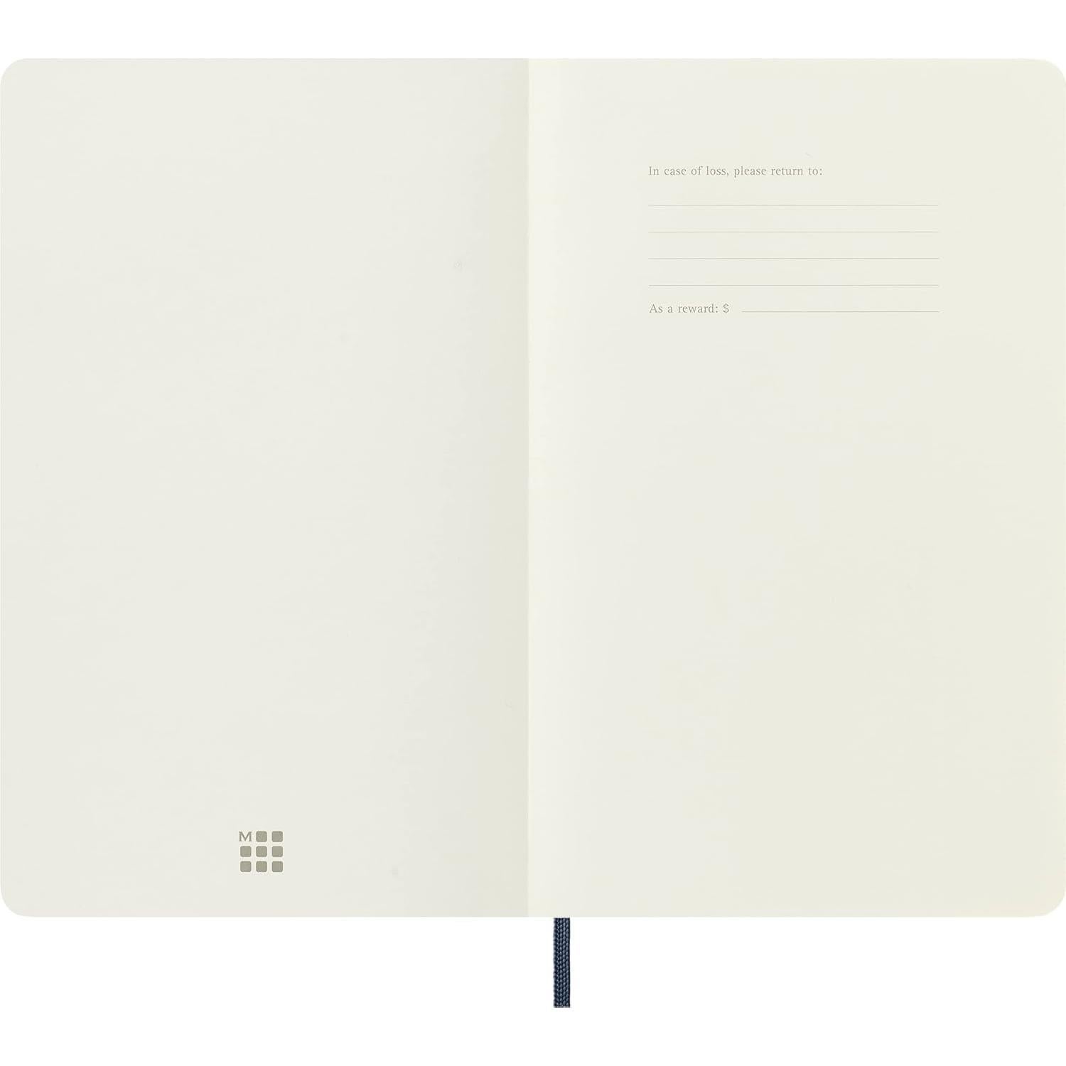 Cuaderno Moleskine Tapa Blanda Grande Punteado Azul Zafiro 192p