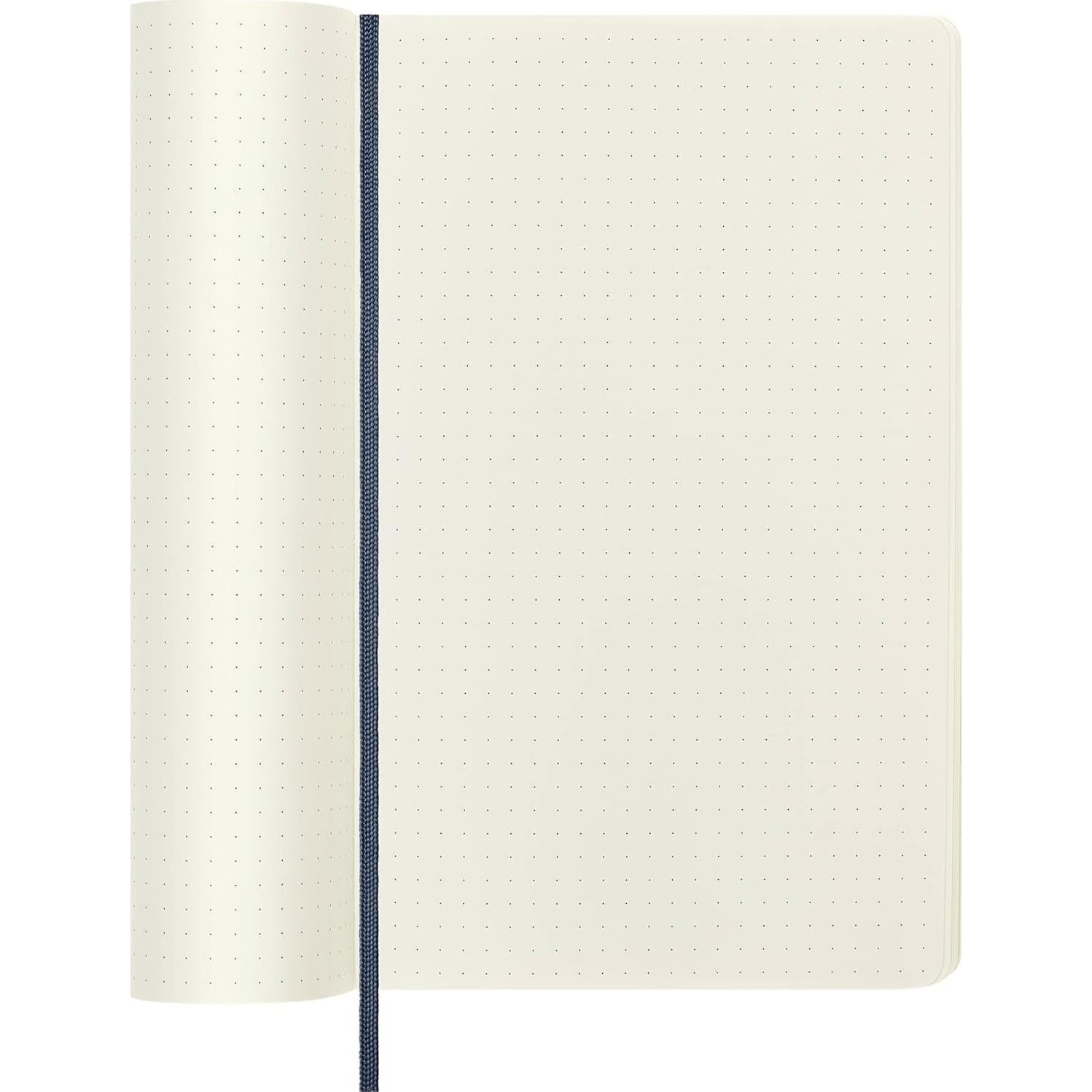 Cuaderno Moleskine Tapa Blanda Grande Punteado Azul Zafiro 192p