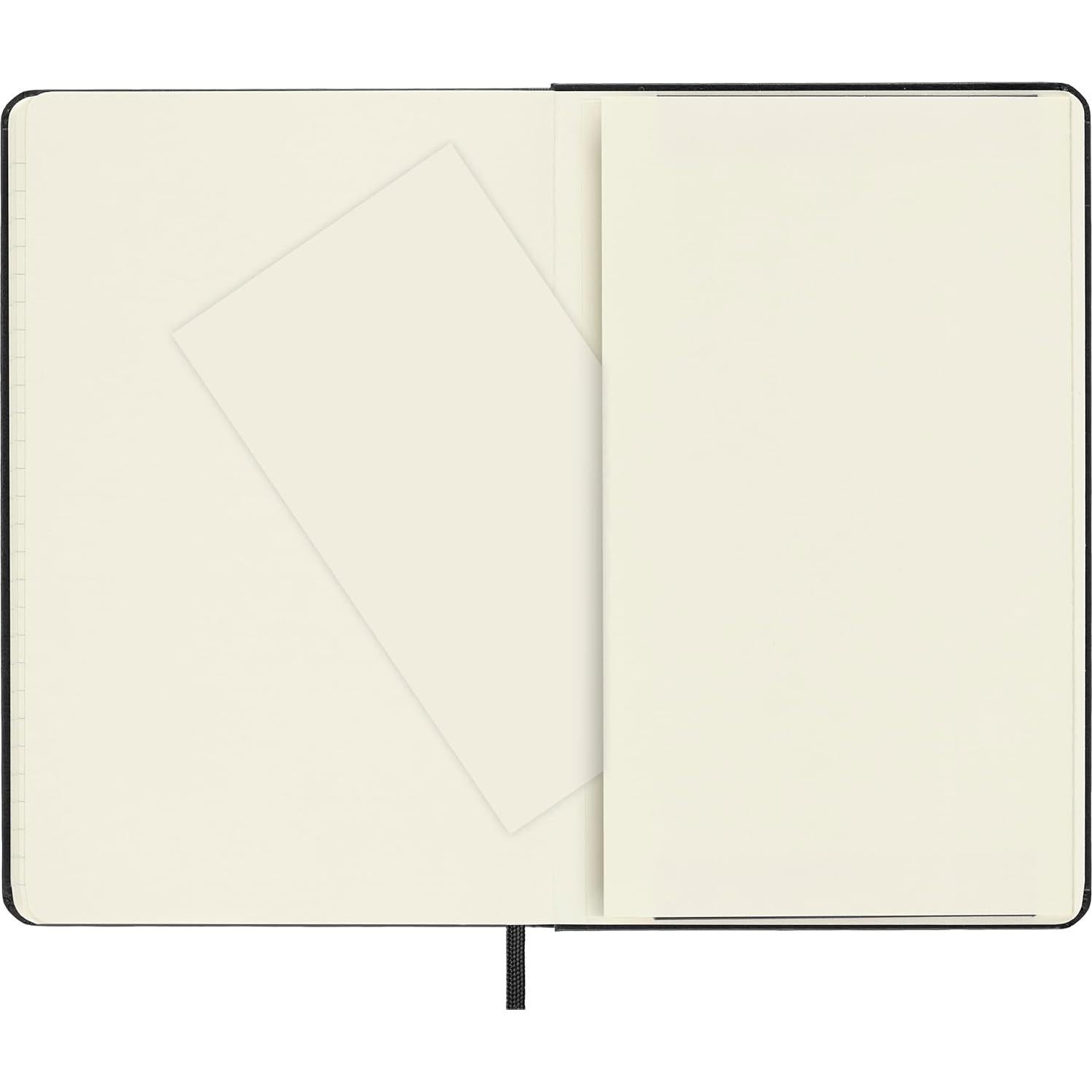 Cuaderno Moleskine Clásico Mediano Tapa Dura Rayado Negro 208 Páginas