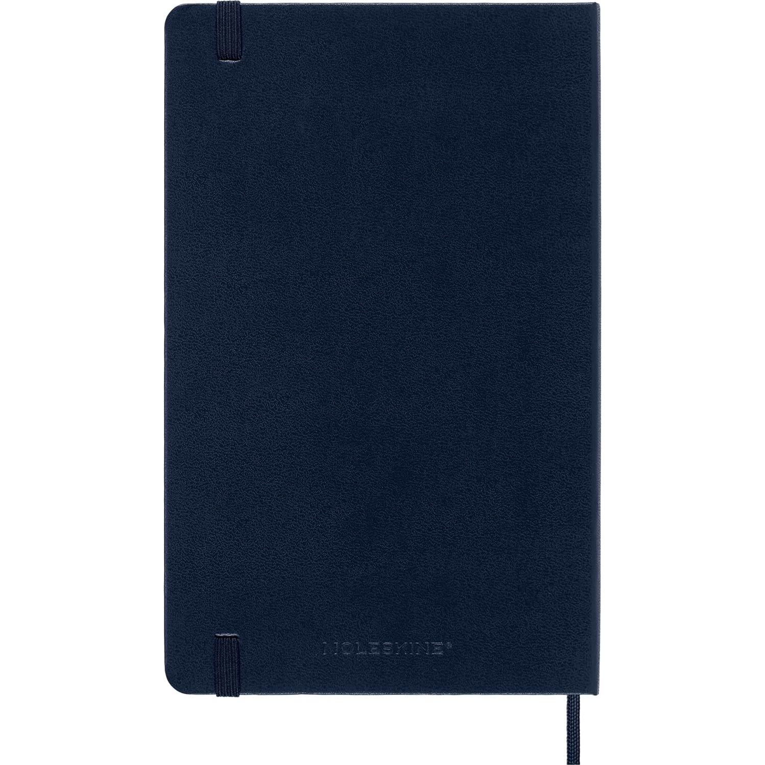 Cuaderno Moleskine Clásico Grande Punteado Azul Zafiro