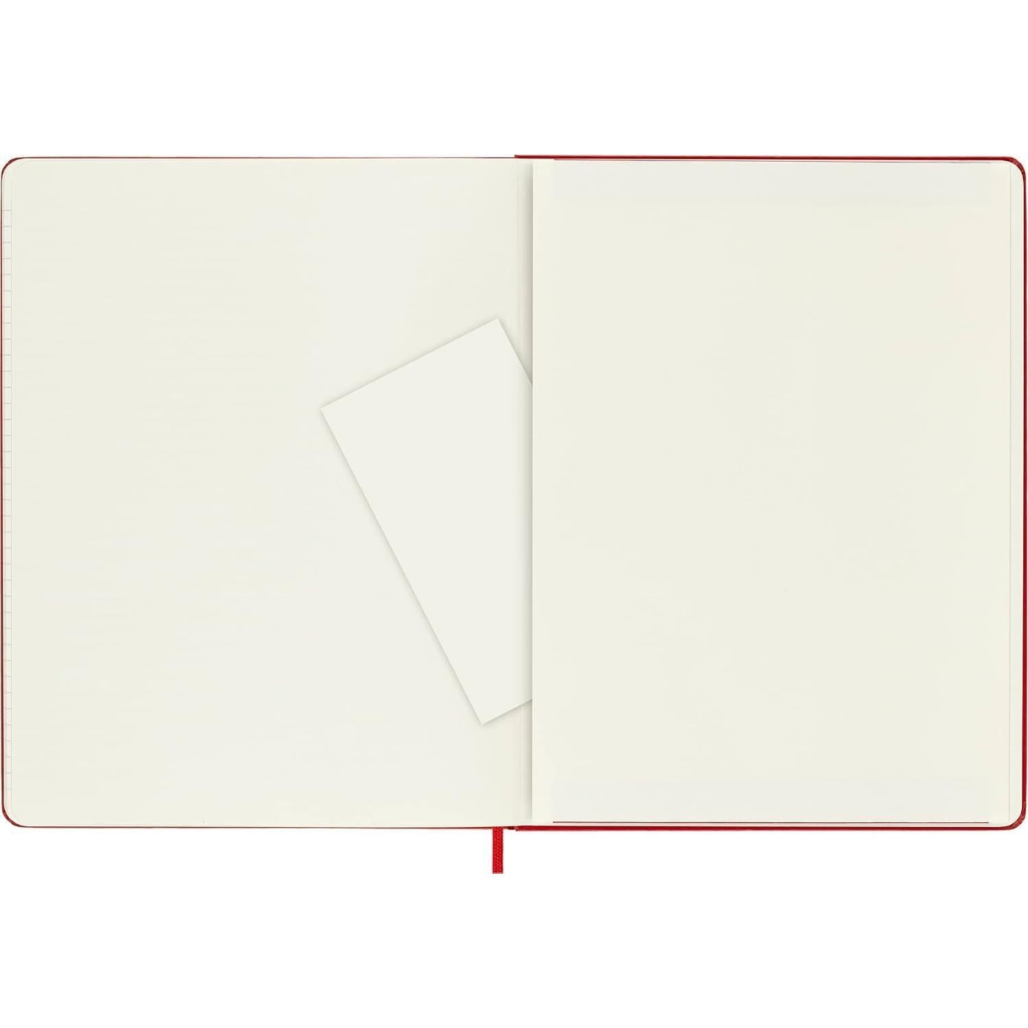 Cuaderno Moleskine Clásico XL Tapa Dura Rayado Rojo 192 Páginas