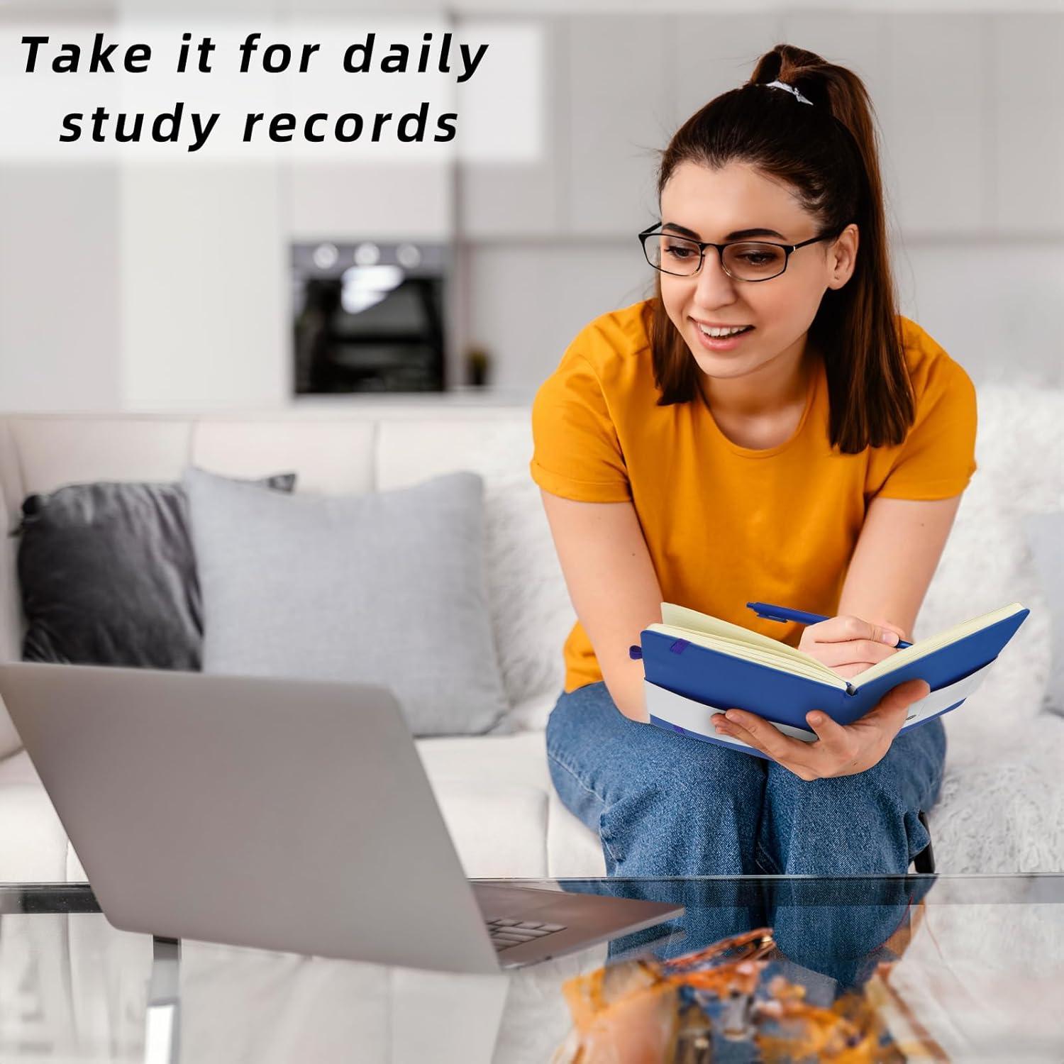 Coopay 12 Cuadernos A5 Tapa Dura con Bolígrafos Multicolor