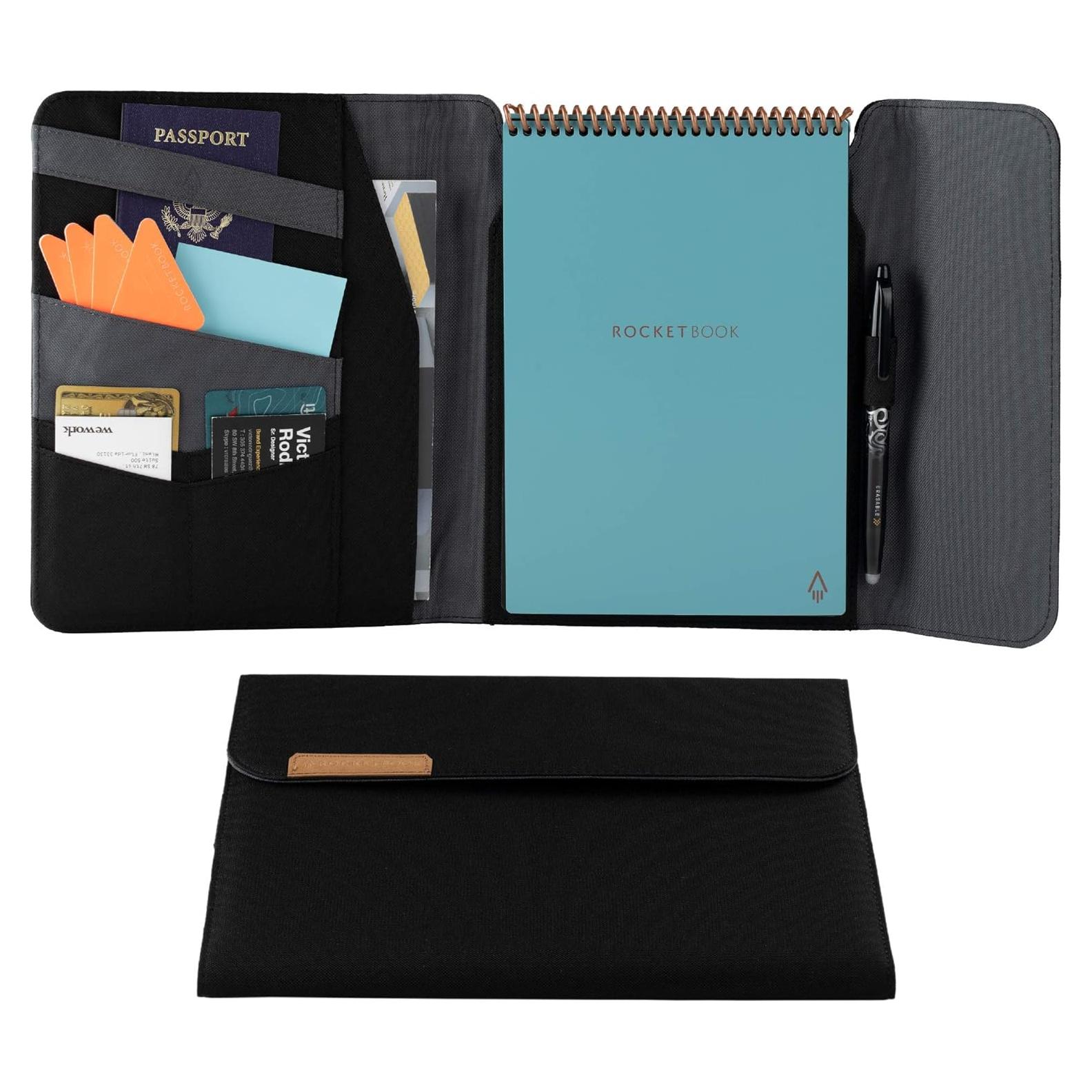 Funda Folio Rocketbook Flip Negra 100% Reciclable Tamaño Carta