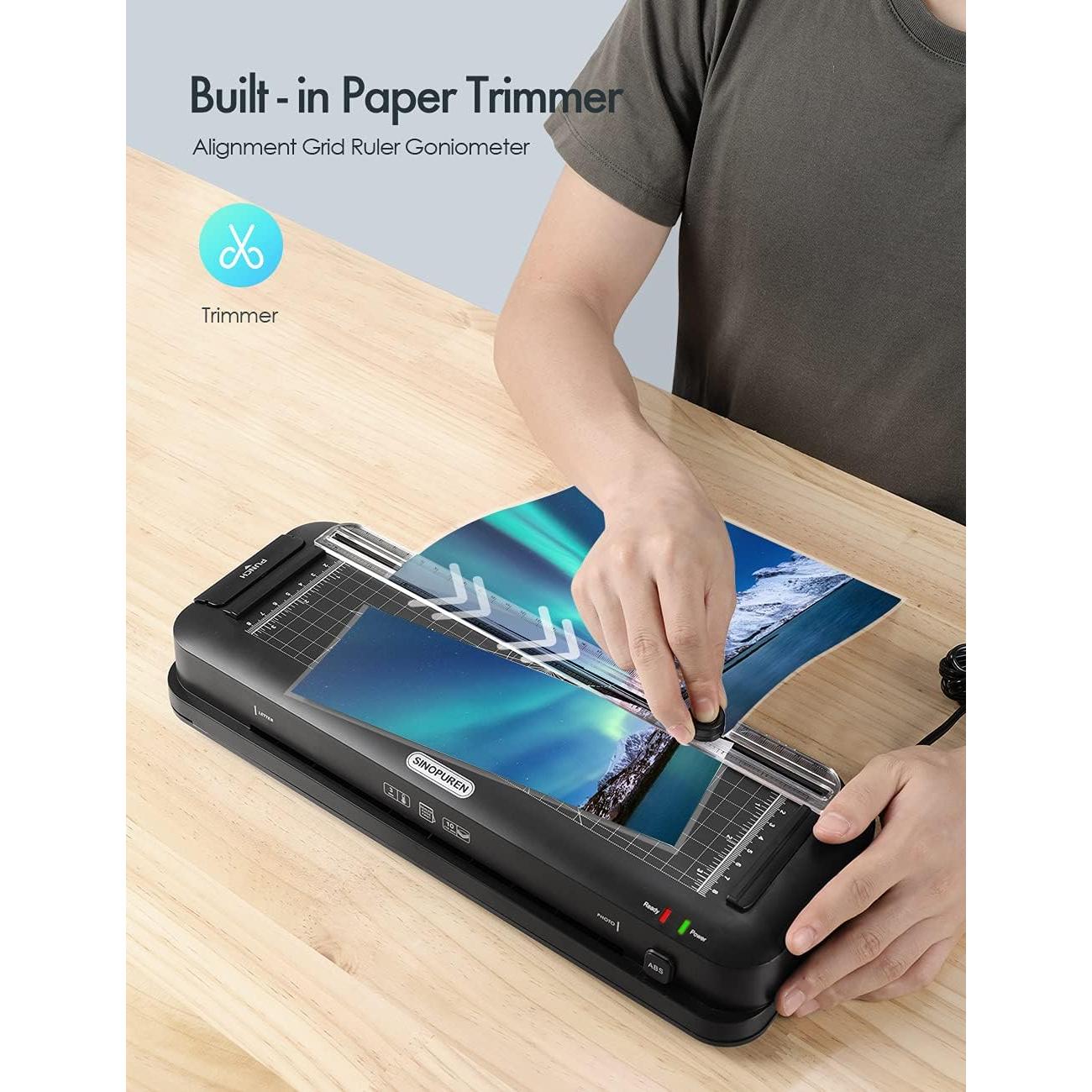 Máquina Laminadora Térmica 9 Pulgadas SINOPUREN 3-en-1