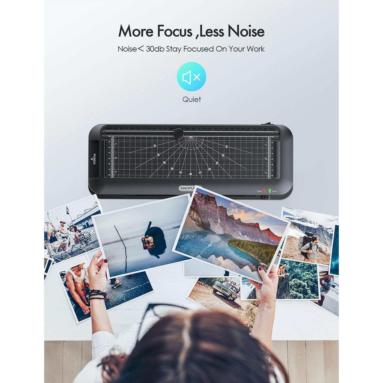 Máquina Laminadora Térmica 9 Pulgadas SINOPUREN 3-en-1