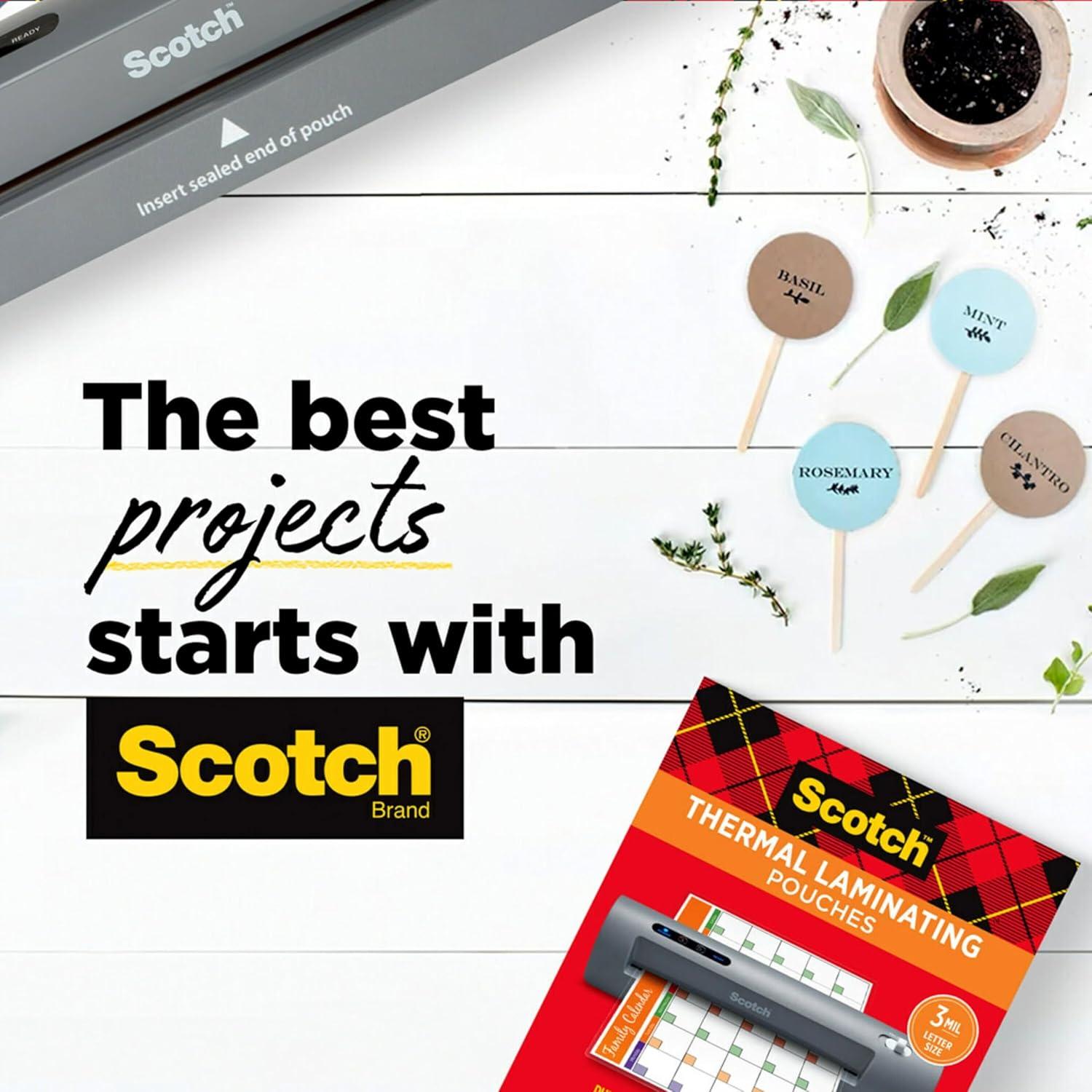 Fundas de Laminado Térmico Scotch 200 Unidades Tamaño Carta