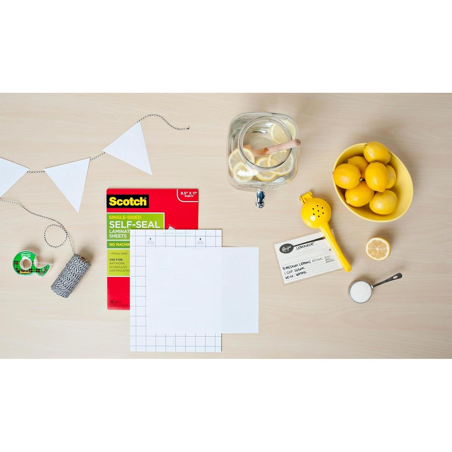 Hojas de Laminado Autoadhesivas Scotch 50 Unidades Carta