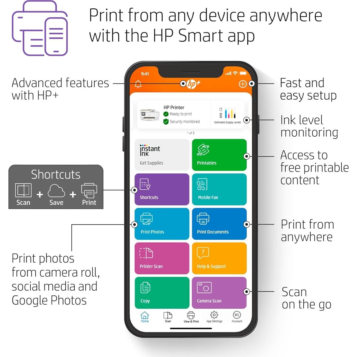 Impresora Multifuncional HP ENVY Inspire 7958e Inalámbrica